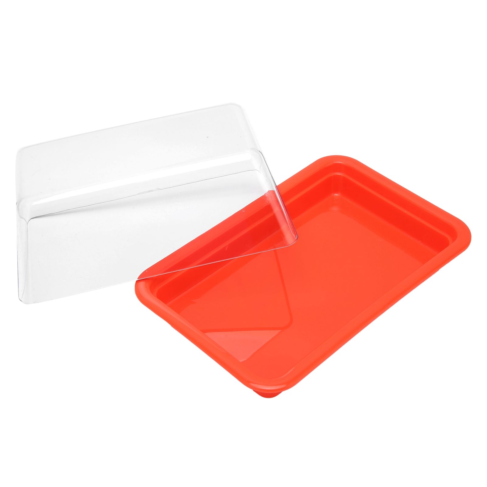 Quadrate Plastic Butter Storage Box Butter Cutter Cheese Container with view 10