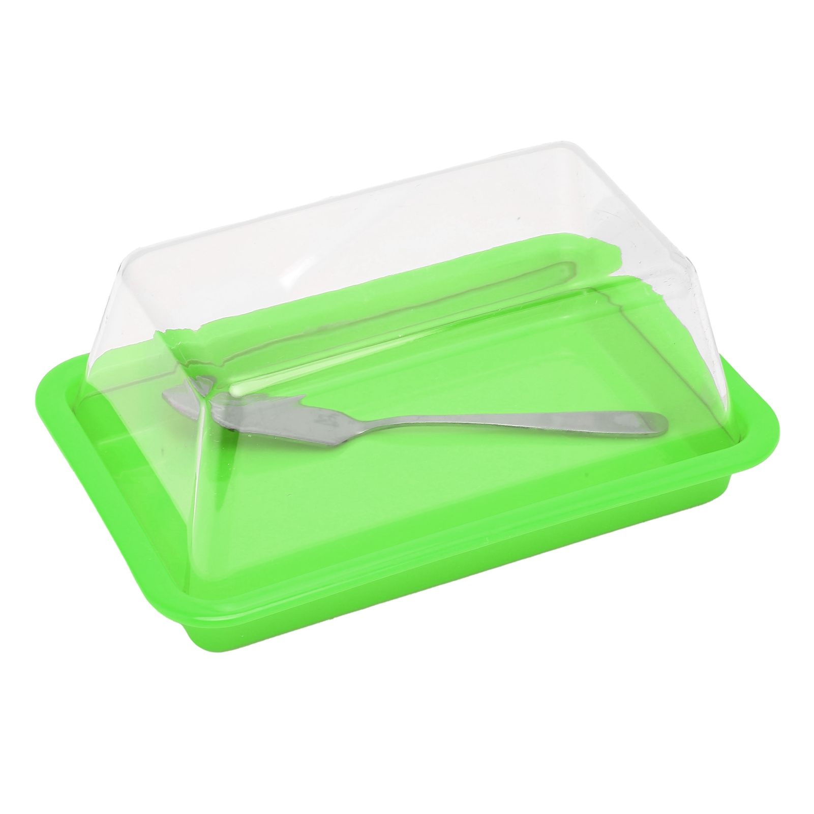 Quadrate Plastic Butter Storage Box Butter Cutter Cheese Container with view 4