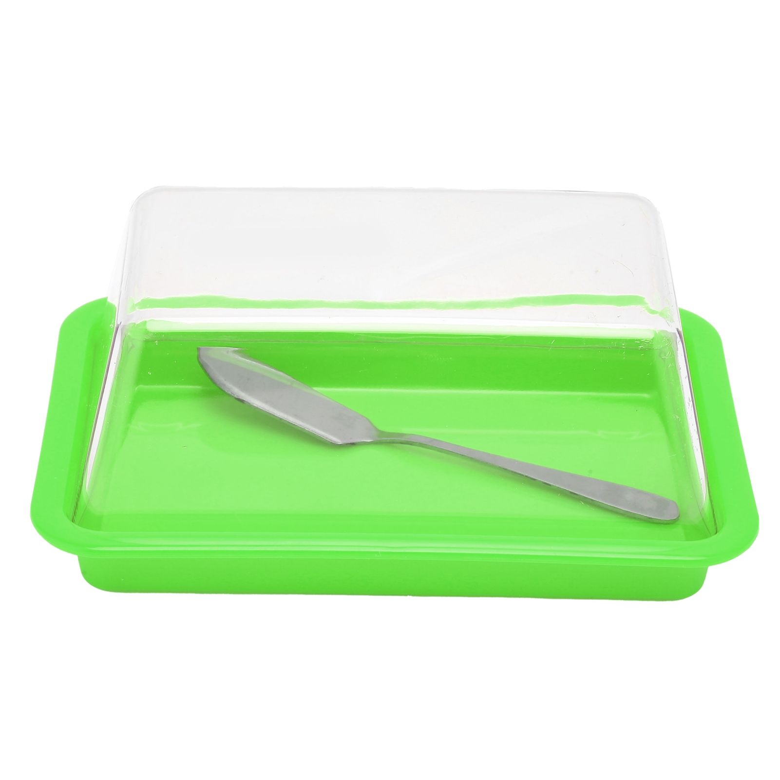 Quadrate Plastic Butter Storage Box Butter Cutter Cheese Container with view 6