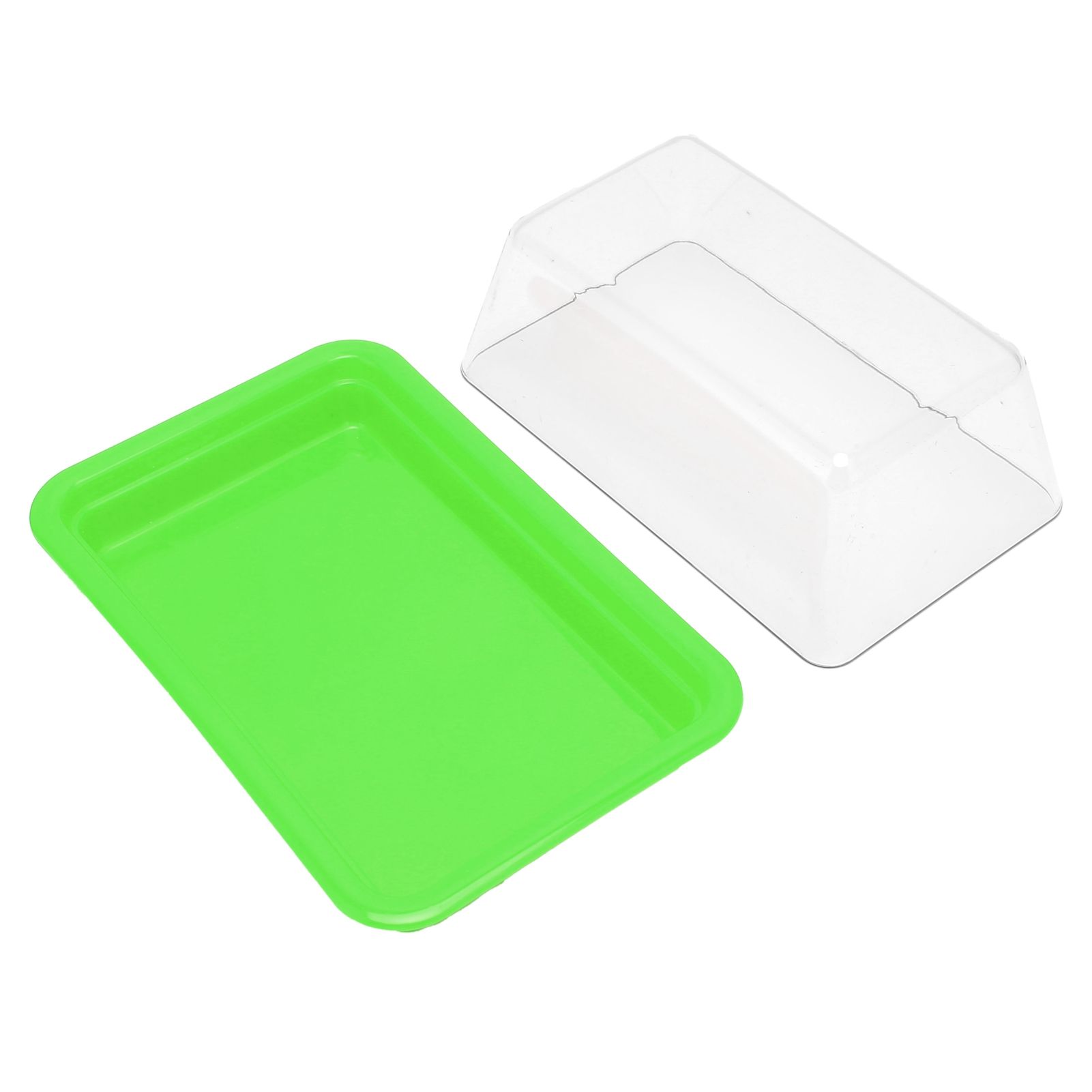 Quadrate Plastic Butter Storage Box Butter Cutter Cheese Container with view 7