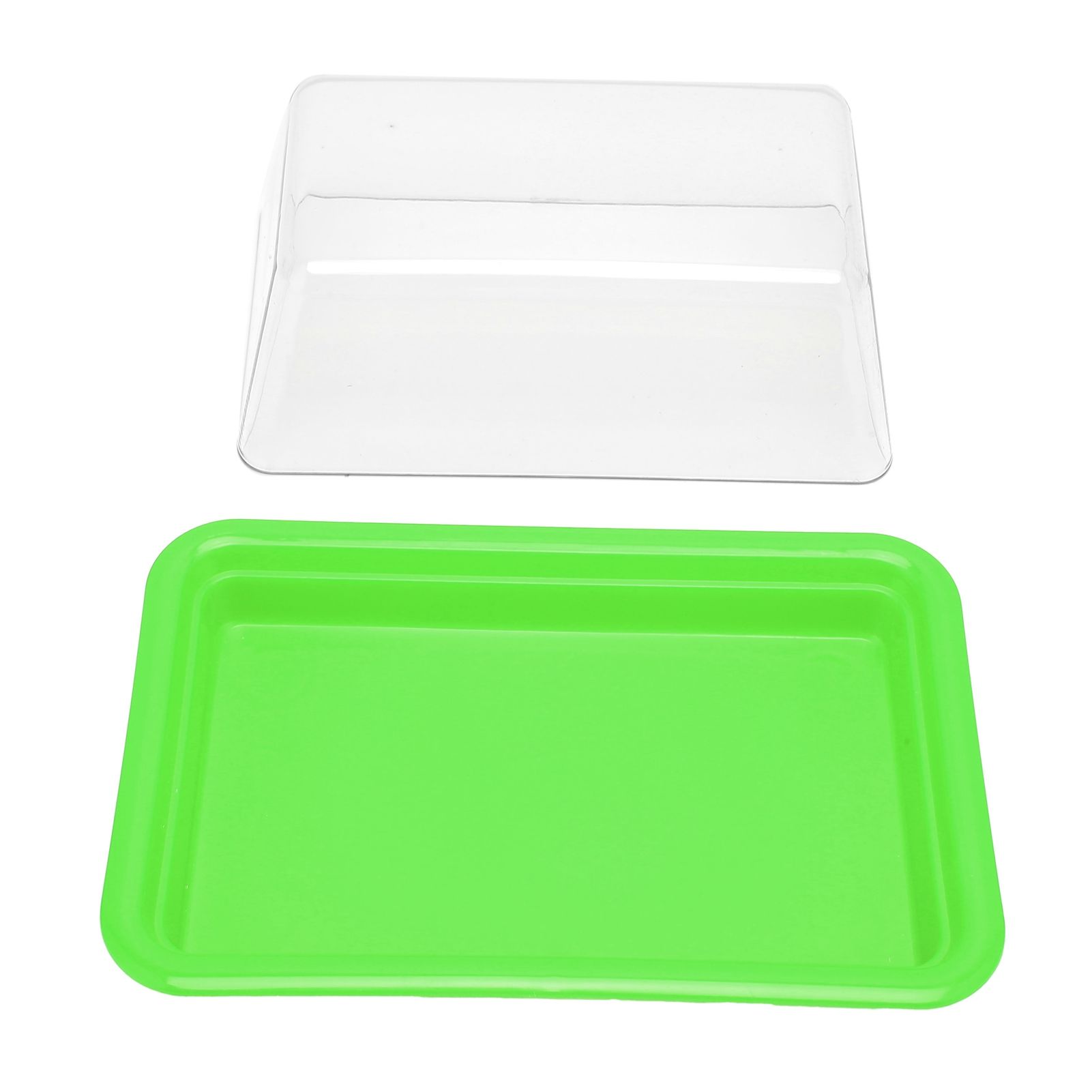 Quadrate Plastic Butter Storage Box Butter Cutter Cheese Container with view 8