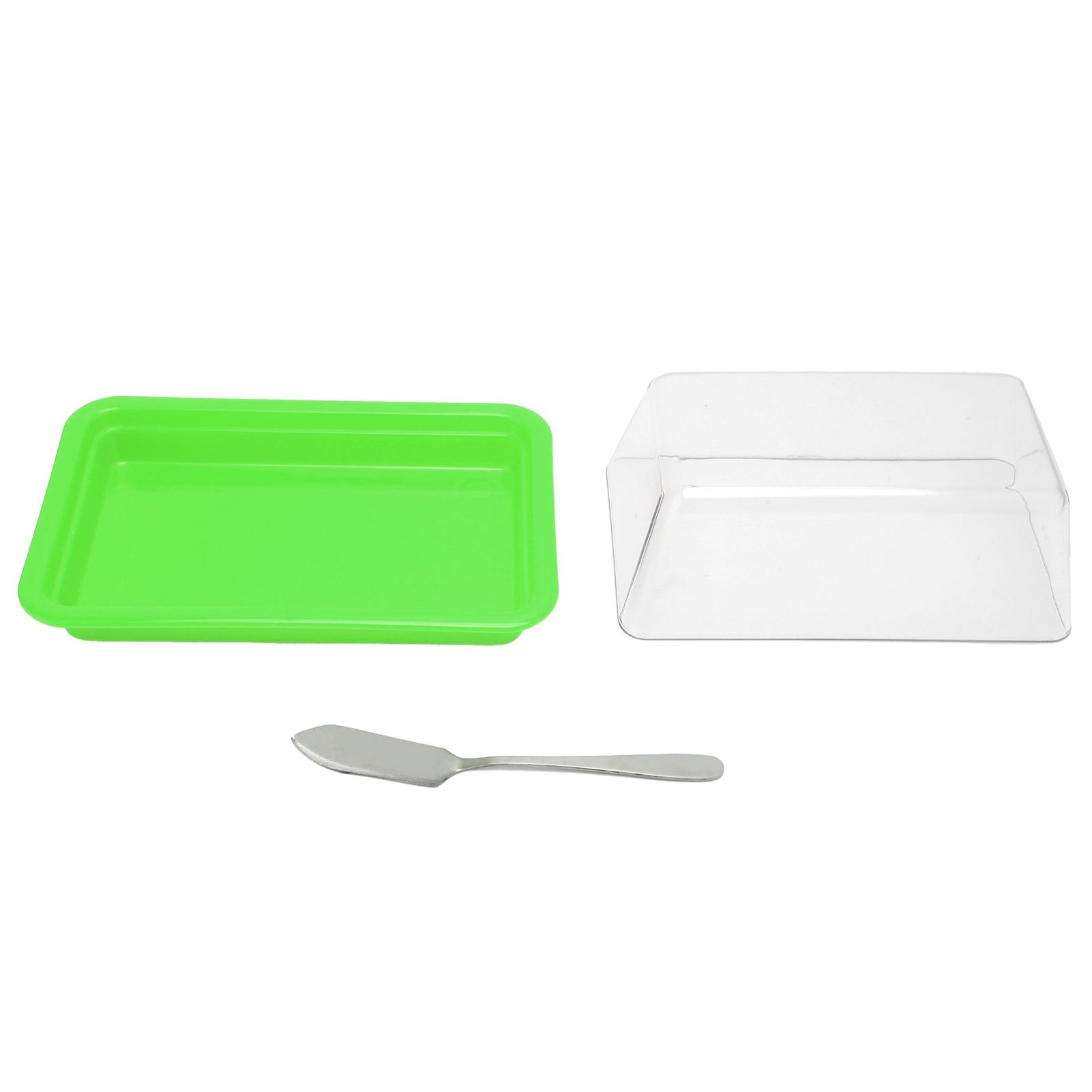 Quadrate Plastic Butter Storage Box Butter Cutter Cheese Container with view 9