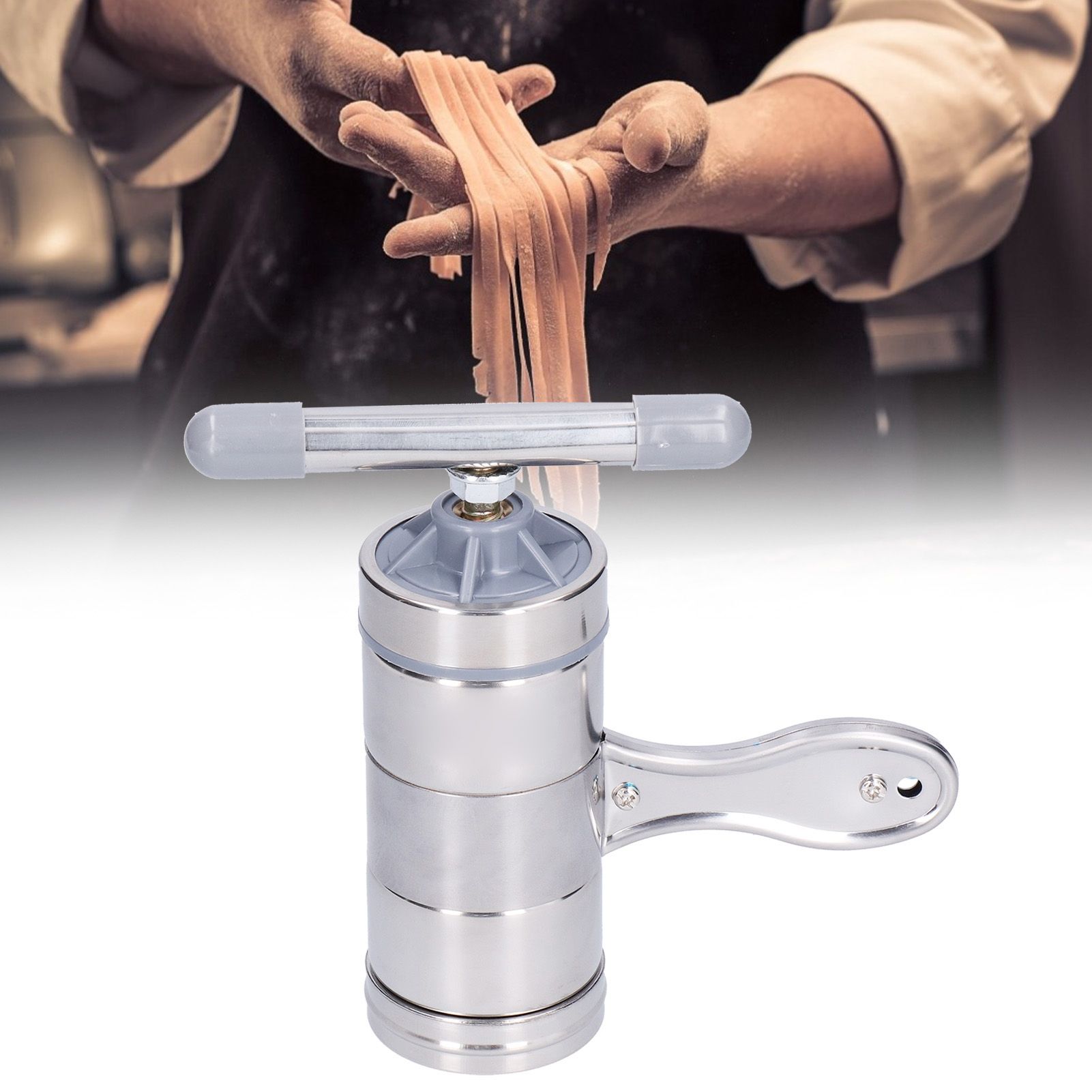 Household Noodle Press Machine with 5 Noodle Mould Small Hand Crank Noodle view 11