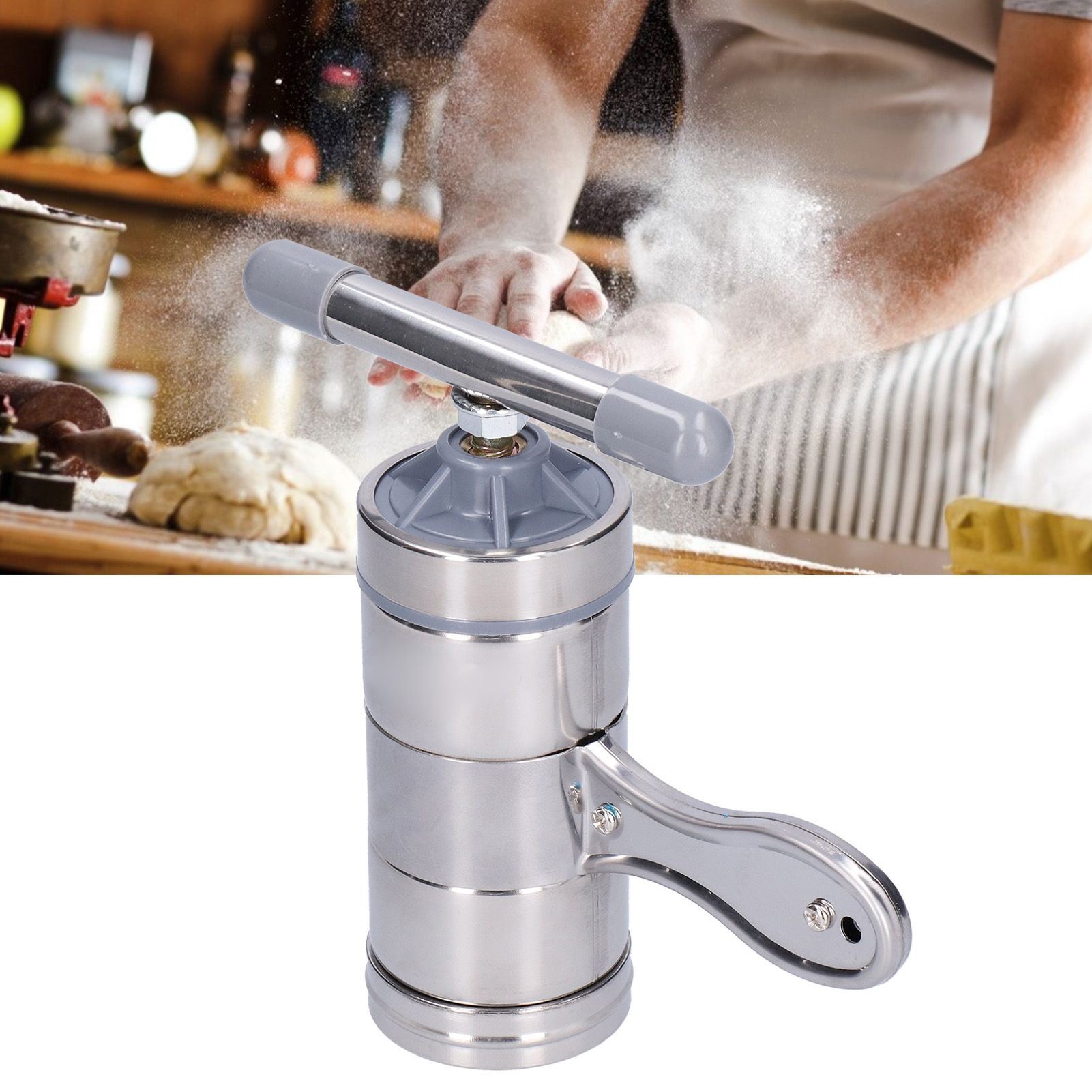 Household Noodle Press Machine with 5 Noodle Mould Small Hand Crank Noodle view 12