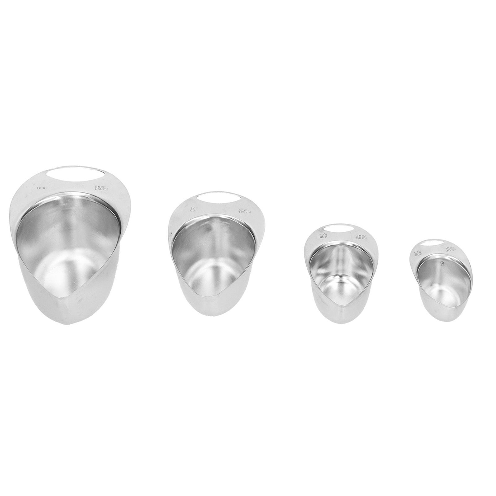 4Pcs/Set Measuring Spoon Stainless Steel Measuring Cup Kitchen Cooking Tool view 2