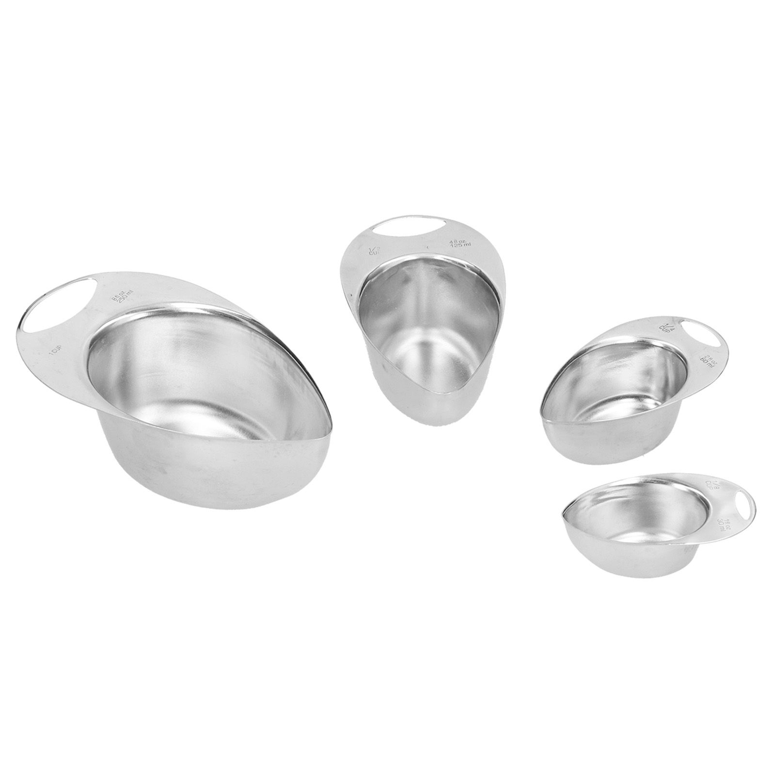 4Pcs/Set Measuring Spoon Stainless Steel Measuring Cup Kitchen Cooking Tool view 4
