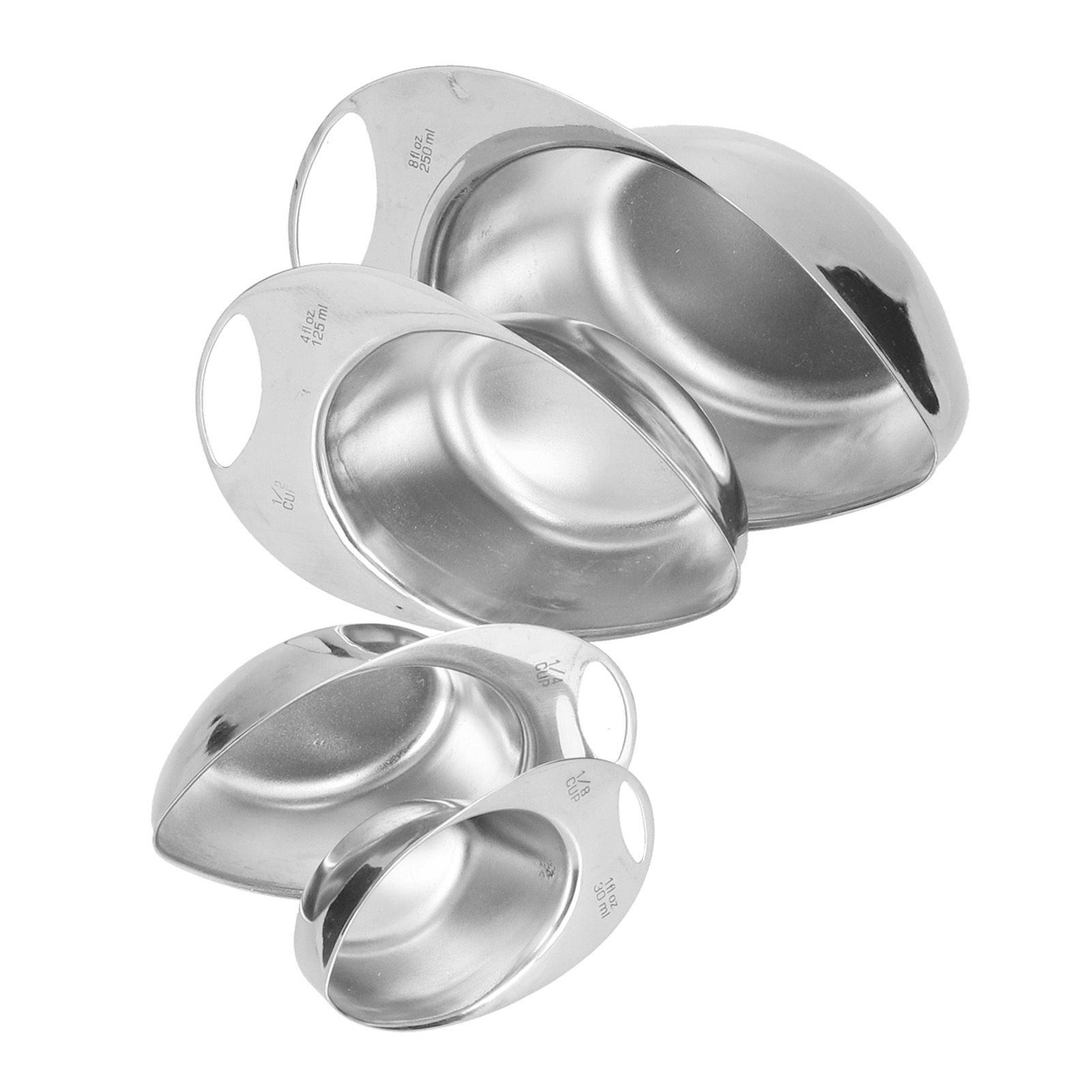 4Pcs/Set Measuring Spoon Stainless Steel Measuring Cup Kitchen Cooking Tool view 7