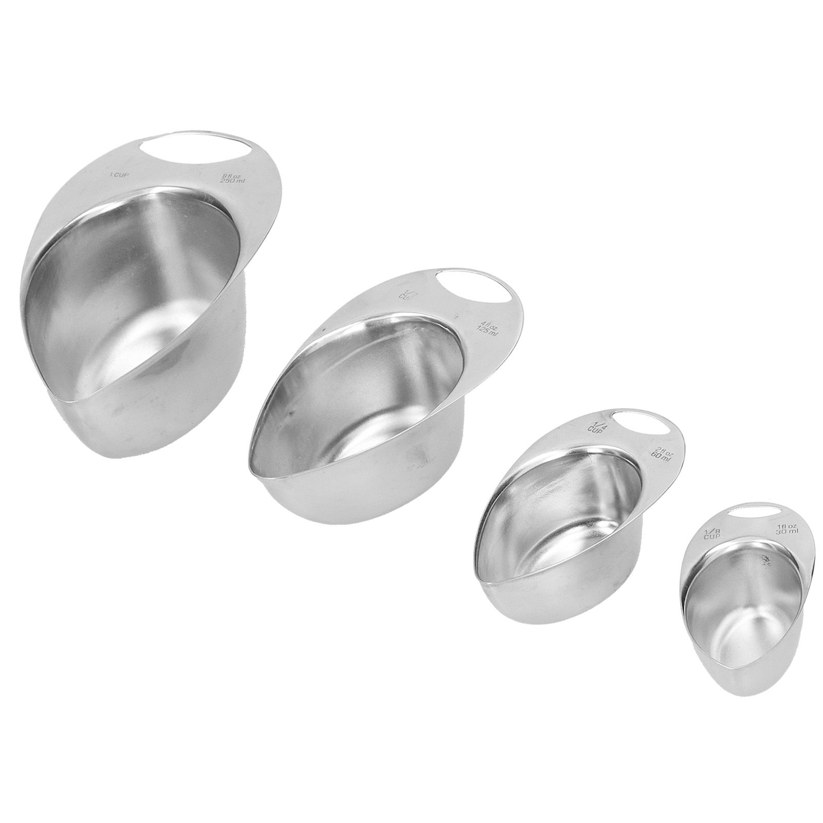 4Pcs/Set Measuring Spoon Stainless Steel Measuring Cup Kitchen Cooking Tool view 8