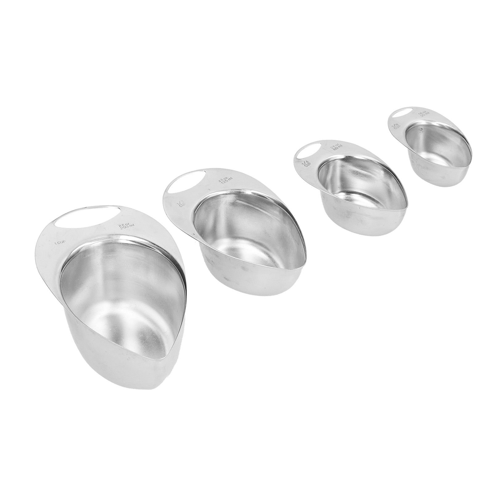 4Pcs/Set Measuring Spoon Stainless Steel Measuring Cup Kitchen Cooking Tool view 10