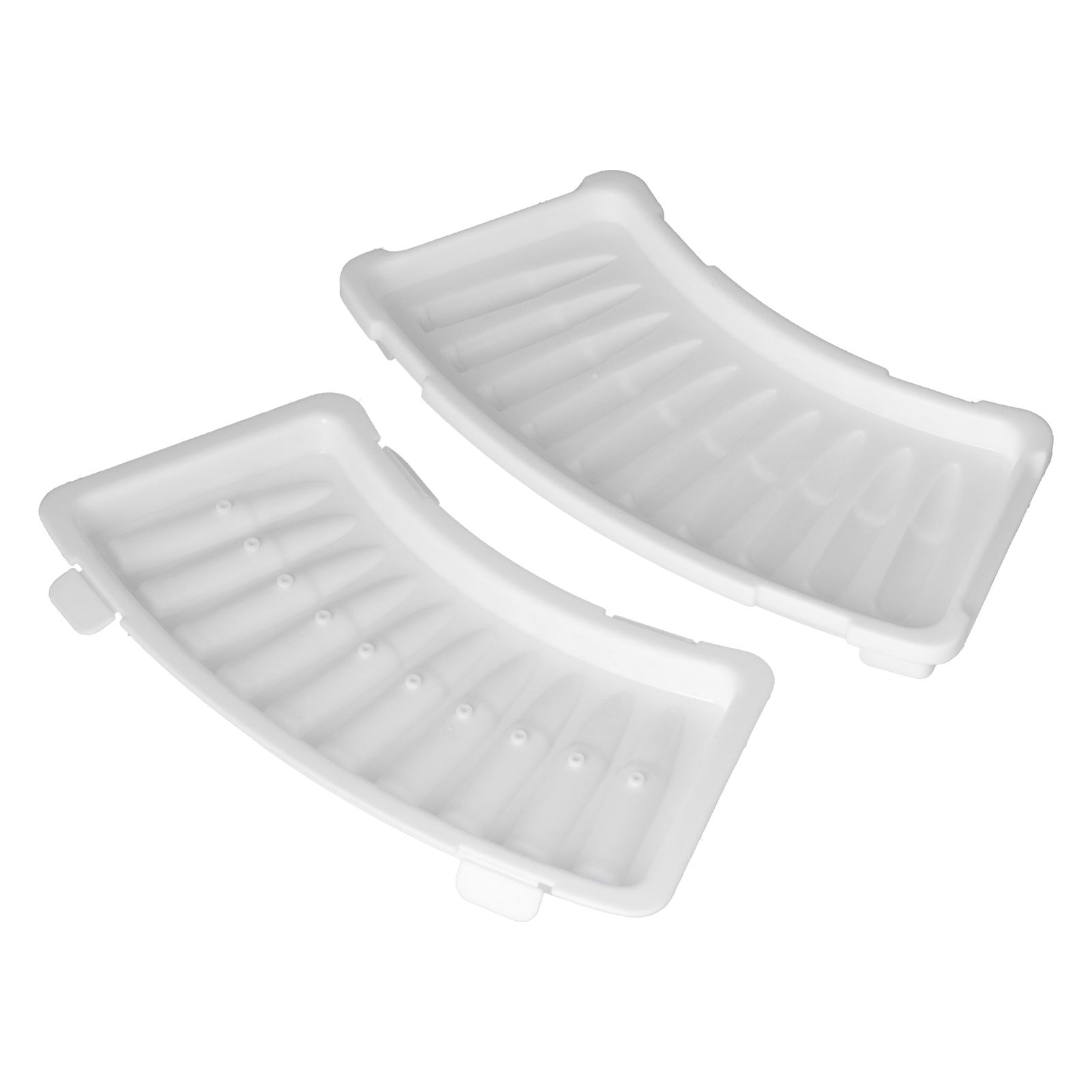 2Pcs Innovative Shaped Ice Tray with Lid White Multifunctional Ice Maker Mold view 2