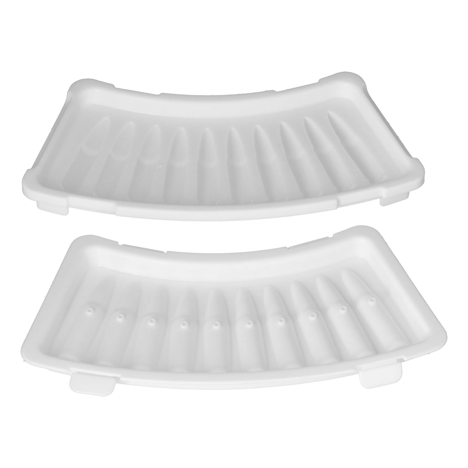 2Pcs Innovative Shaped Ice Tray with Lid White Multifunctional Ice Maker Mold view 8