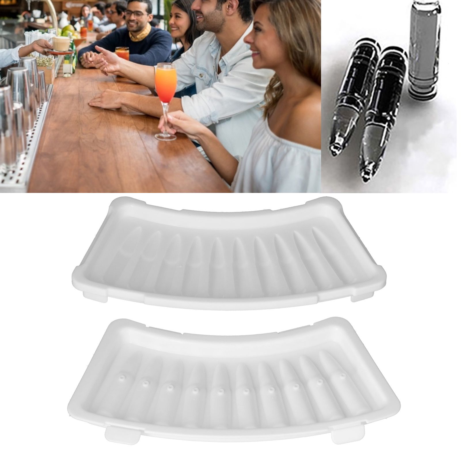 2Pcs Innovative Shaped Ice Tray with Lid White Multifunctional Ice Maker Mold view 11