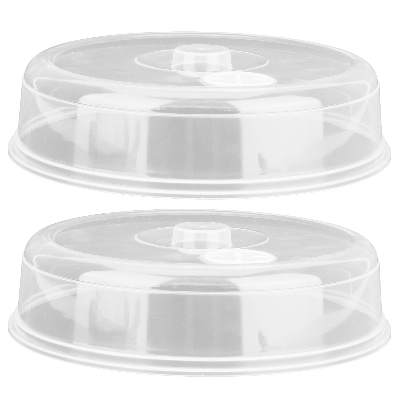 2pcs Microwave Cover PP Reusable Safe Harmless Food Guard Lid for Heat view 2