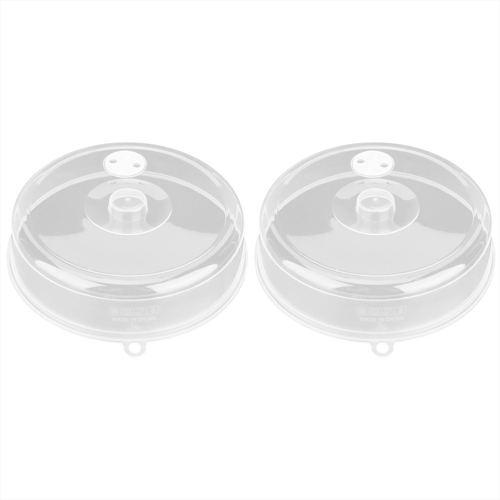 2pcs Microwave Cover PP Reusable Safe Harmless Food Guard Lid for Heat view 4