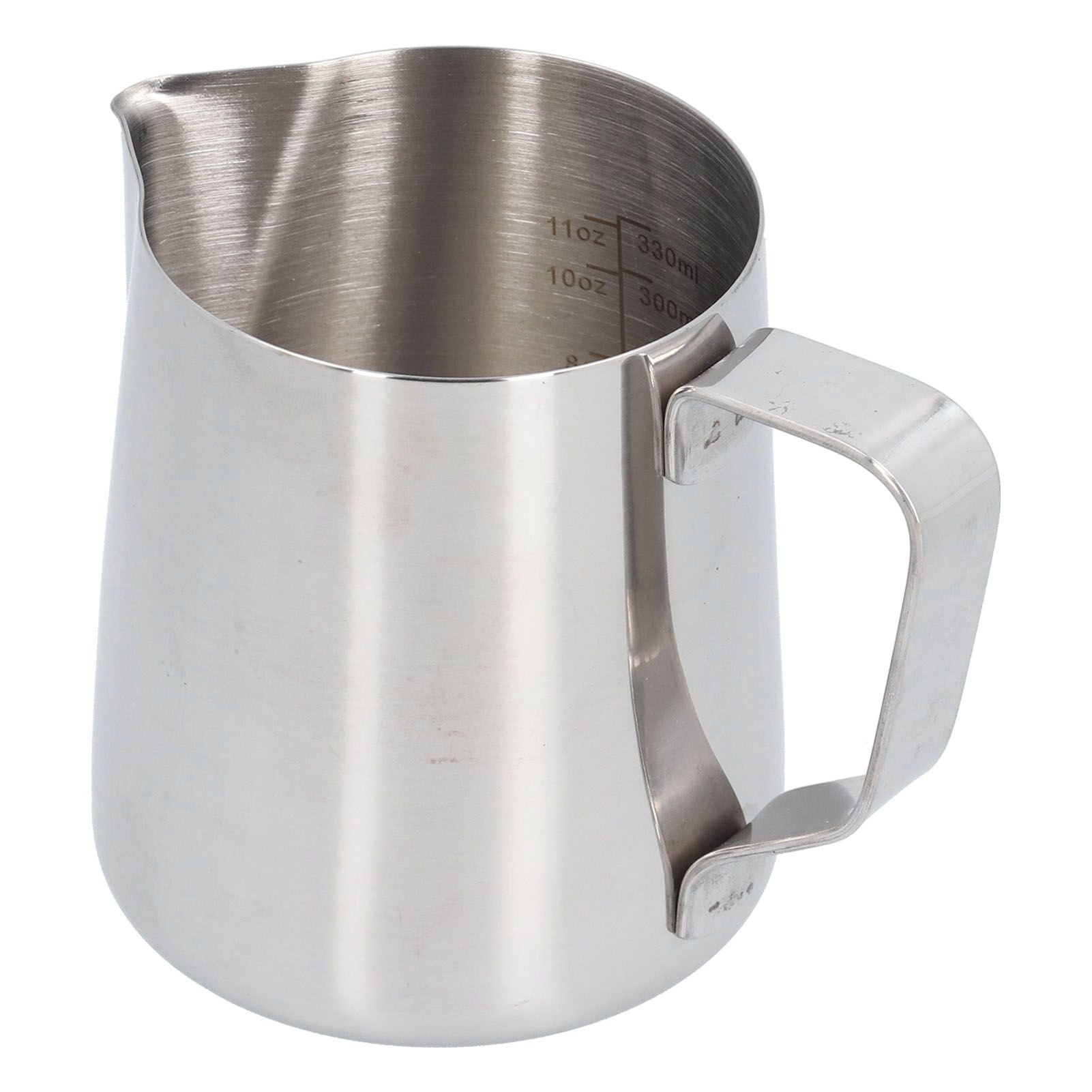 304 Stainless Steel Frothing Cup with Inner Scale Pointed Mouth Milk Frothing