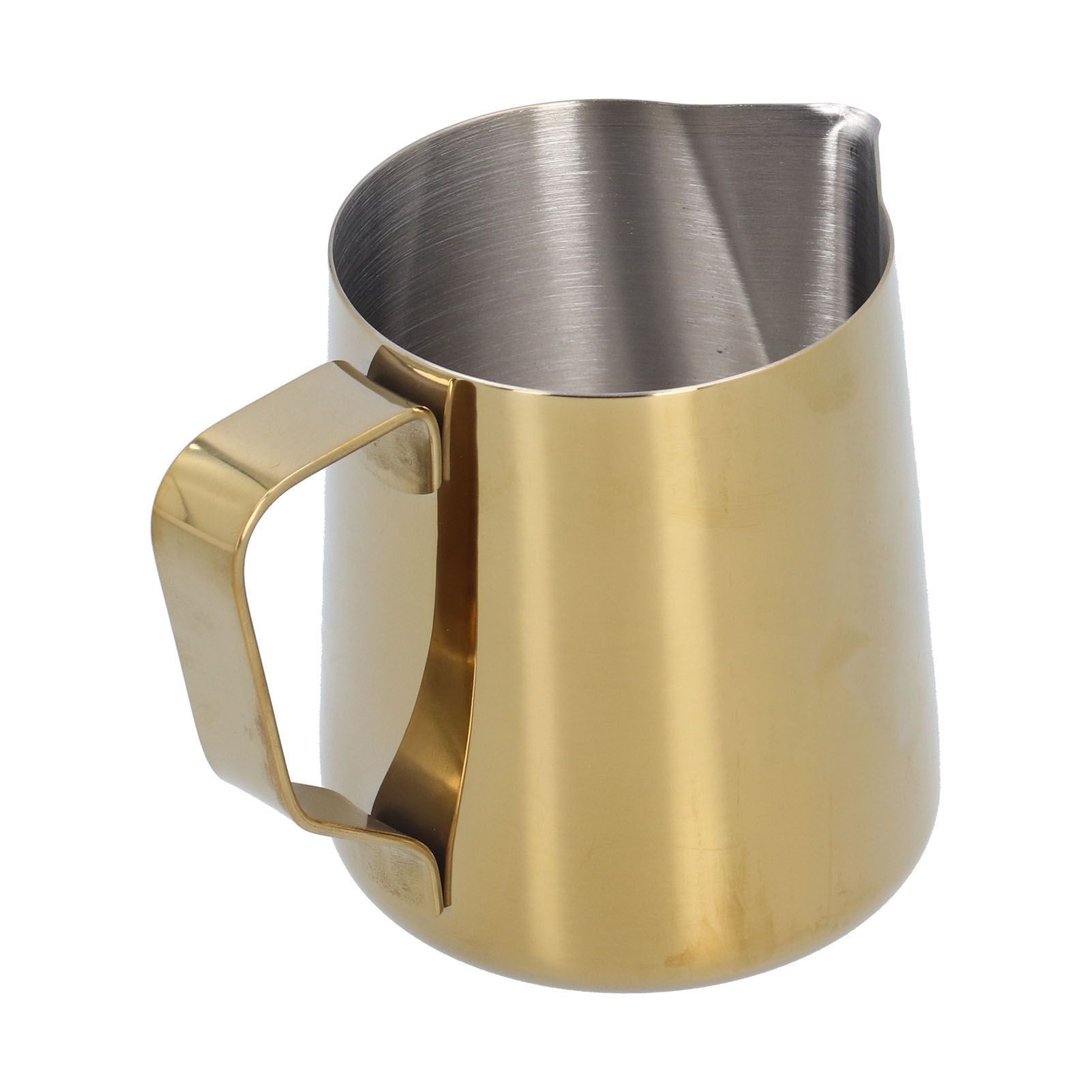 304 Stainless Steel Milk Frothing Pitcher with Inner Scale Pointed Mouth