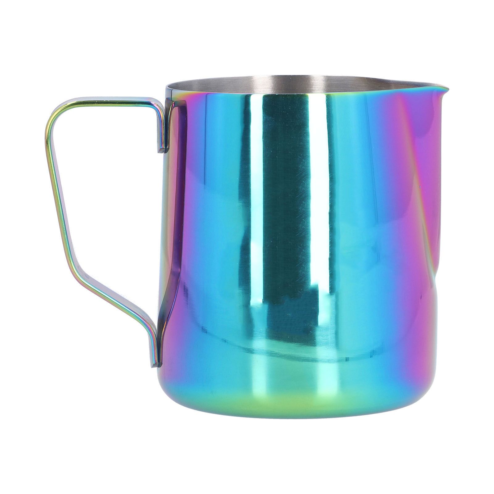 304 Stainless Steel Milk Frothing Pitcher with Inner Scale Colorful Pointed view 5