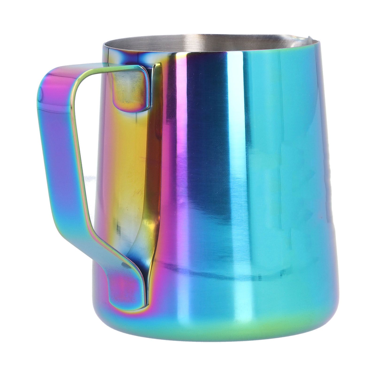 304 Stainless Steel Milk Frothing Pitcher with Inner Scale Colorful Pointed view 8