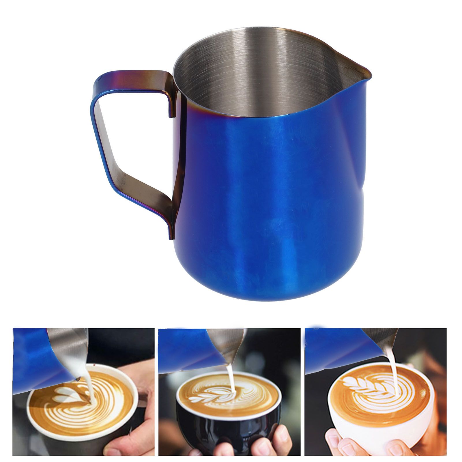Stainless Steel Frothing Pitcher Milk Coffee Frothing Cup with Inner Scale view 11