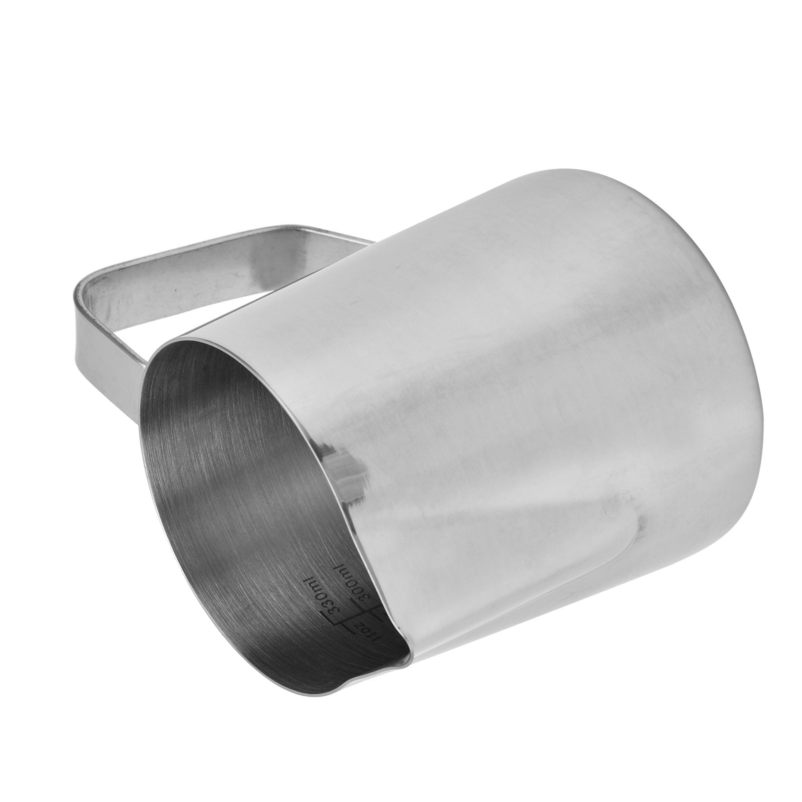 304 Stainless Steel Coffee Cup with Inner Scale Pointed Mouth Milk Frothing