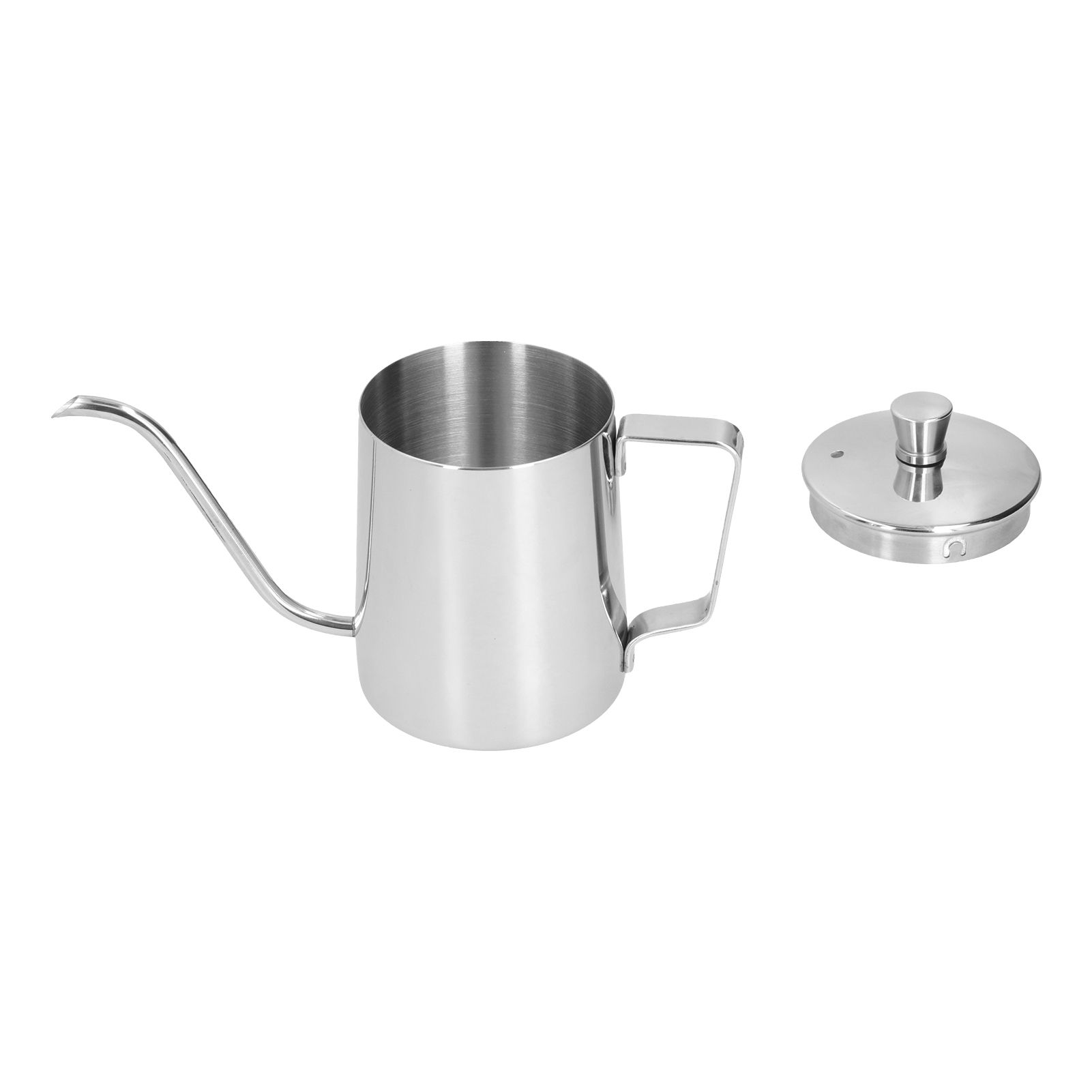 350ml PTFE Coffee Kettle with Lid 304 Stainless Steel Pour Over Coffee Pot for
