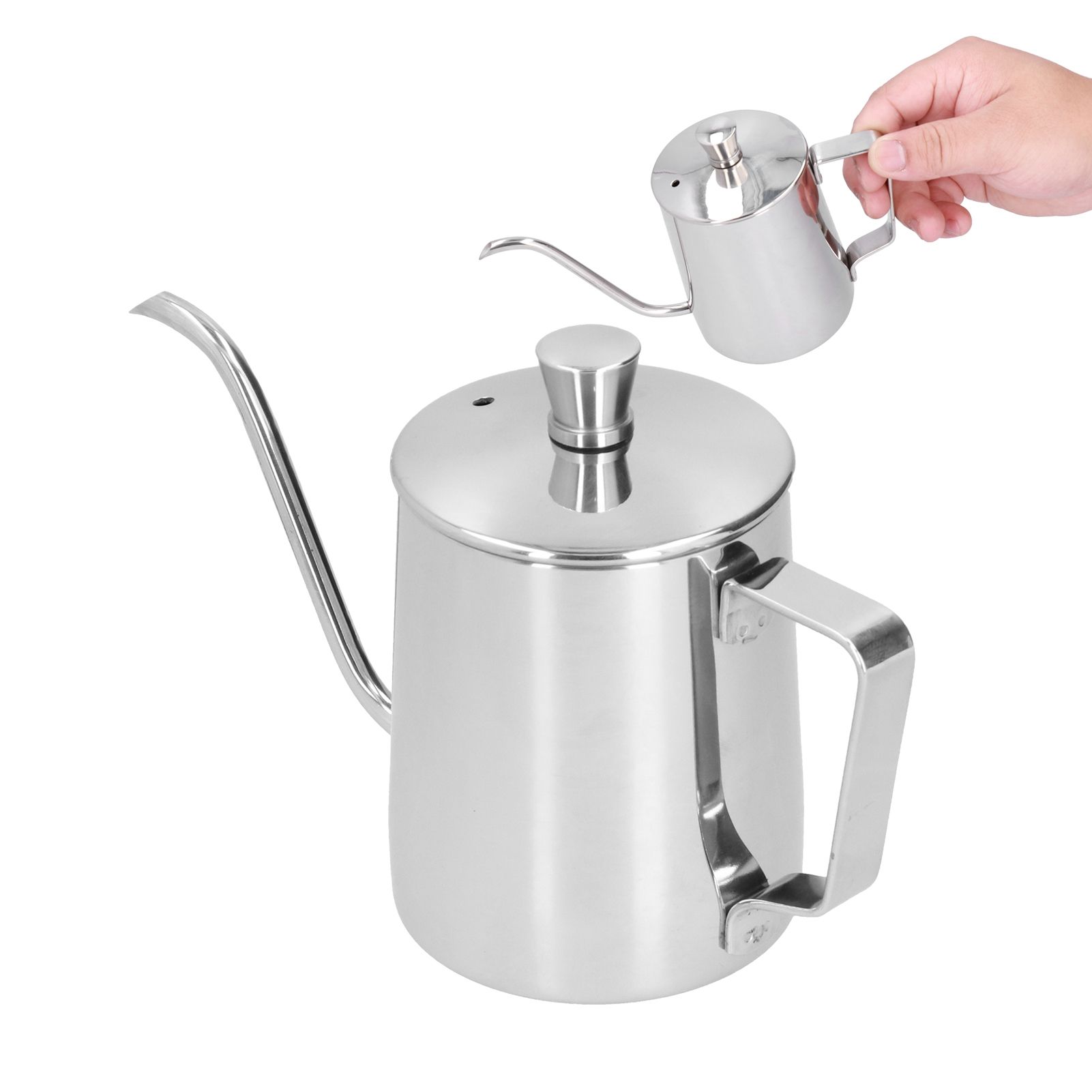 350ml PTFE Coffee Kettle with Lid 304 Stainless Steel Pour Over Coffee Pot for view 4