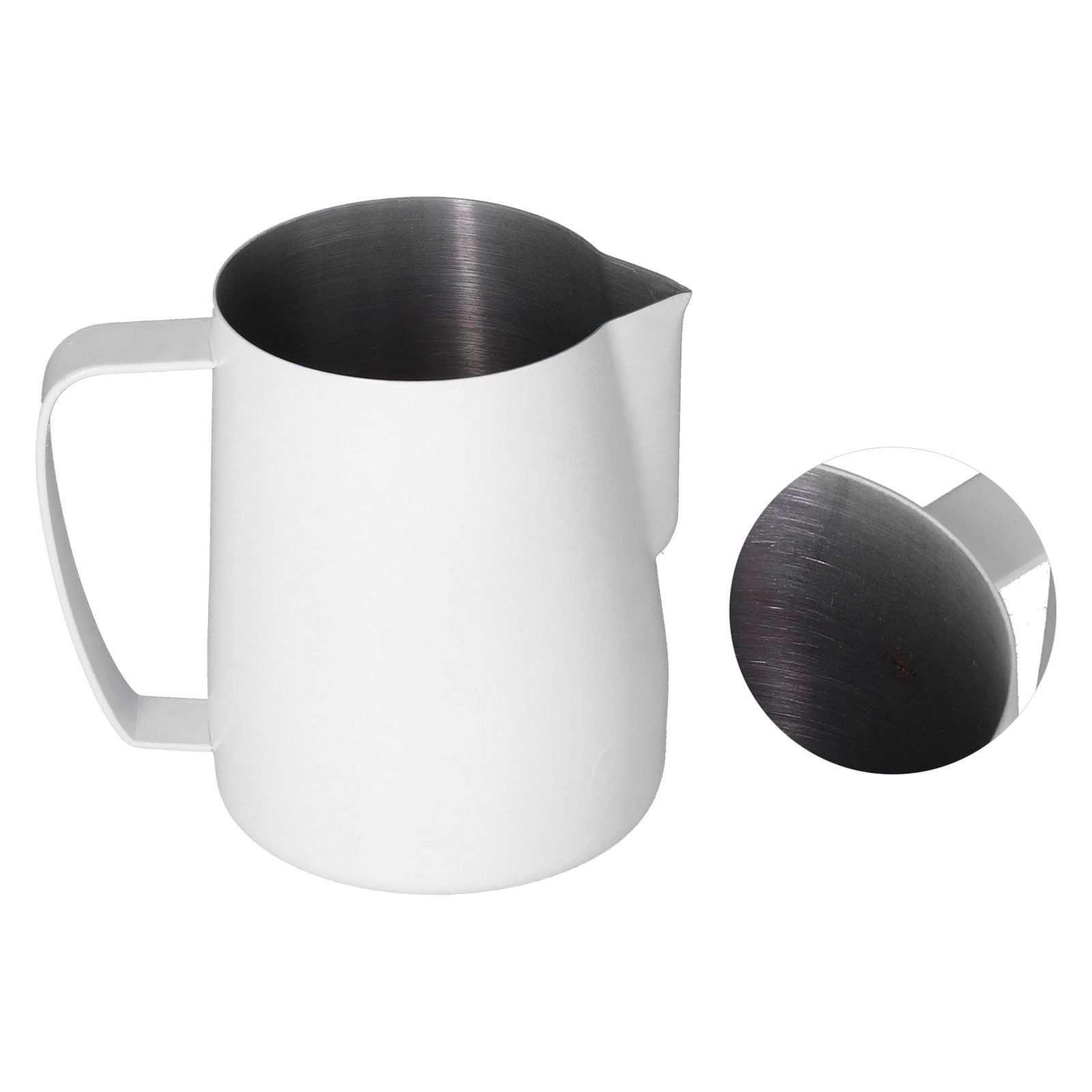 Stainless Steel Frothing Cup Coffee Milk Frothing Pitcher with Pointed Mouth view 8