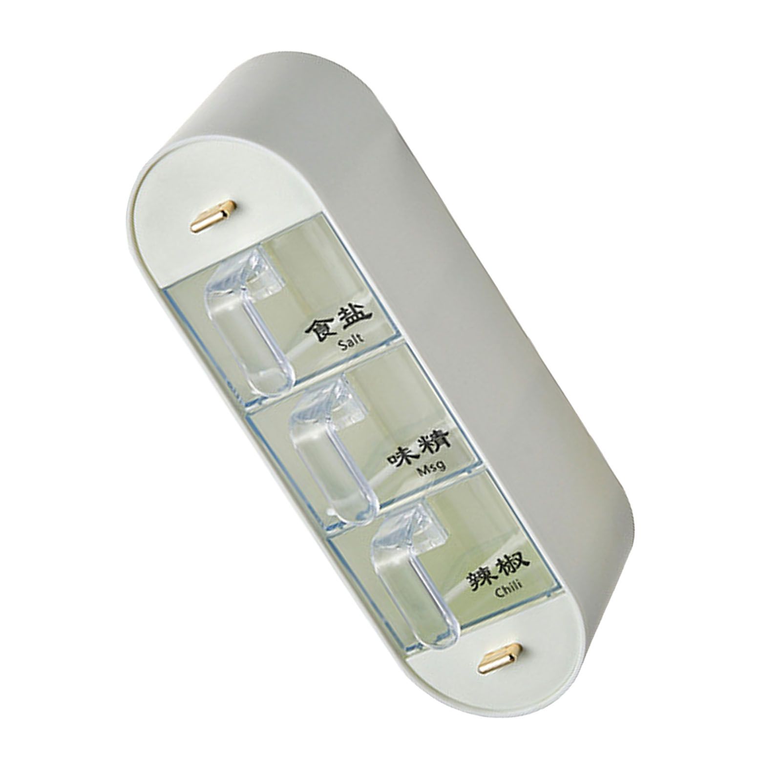 Wall Mounted Seasoning Box PS PP Clear Multi Compartments Kitchen Spice view 4