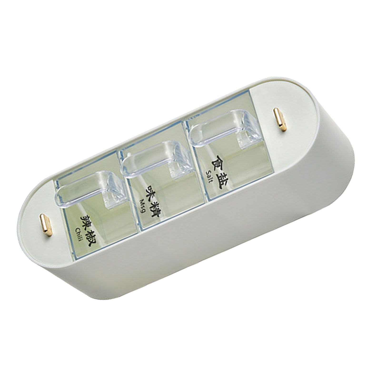 Wall Mounted Seasoning Box PS PP Clear Multi Compartments Kitchen Spice view 6