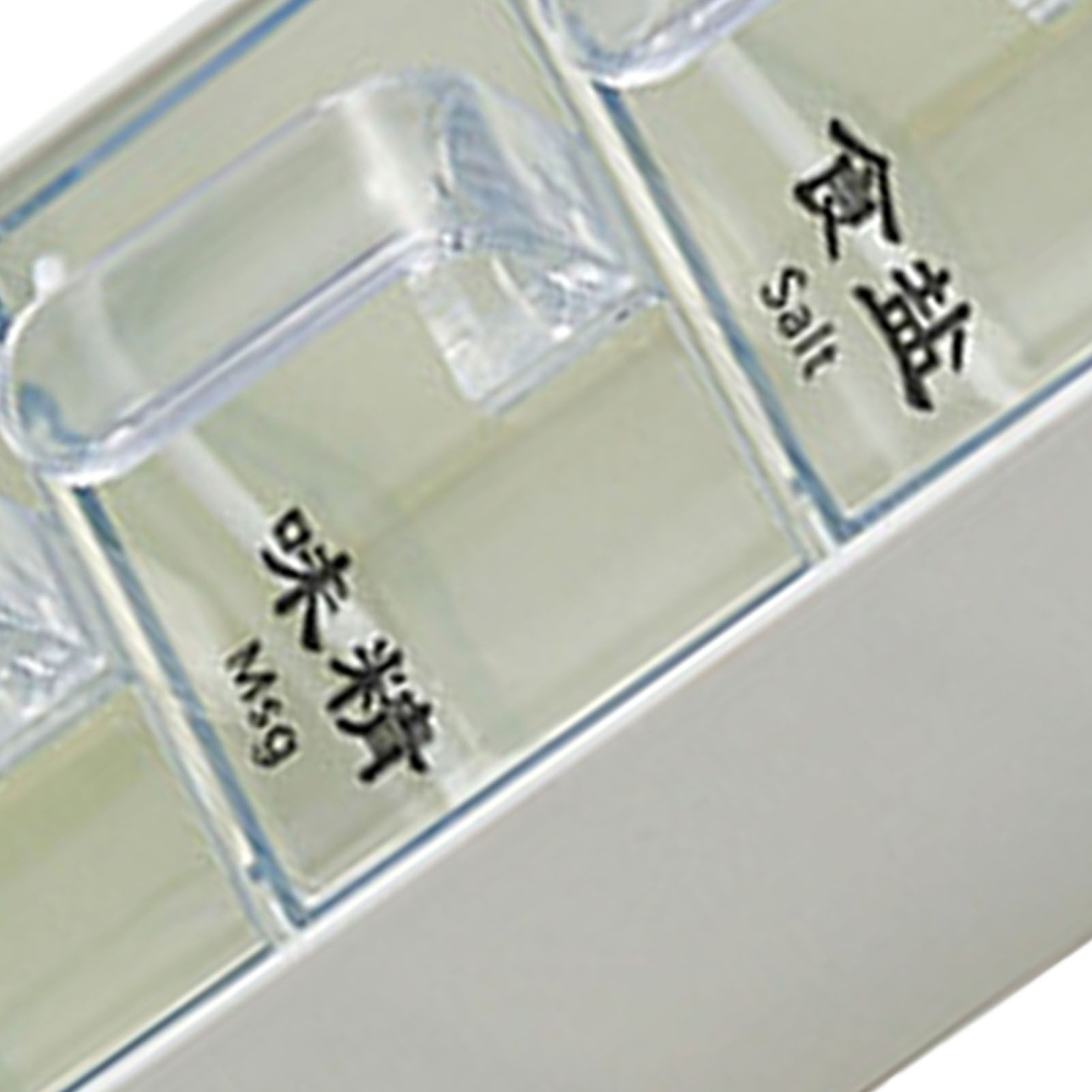 Wall Mounted Seasoning Box PS PP Clear Multi Compartments Kitchen Spice view 7