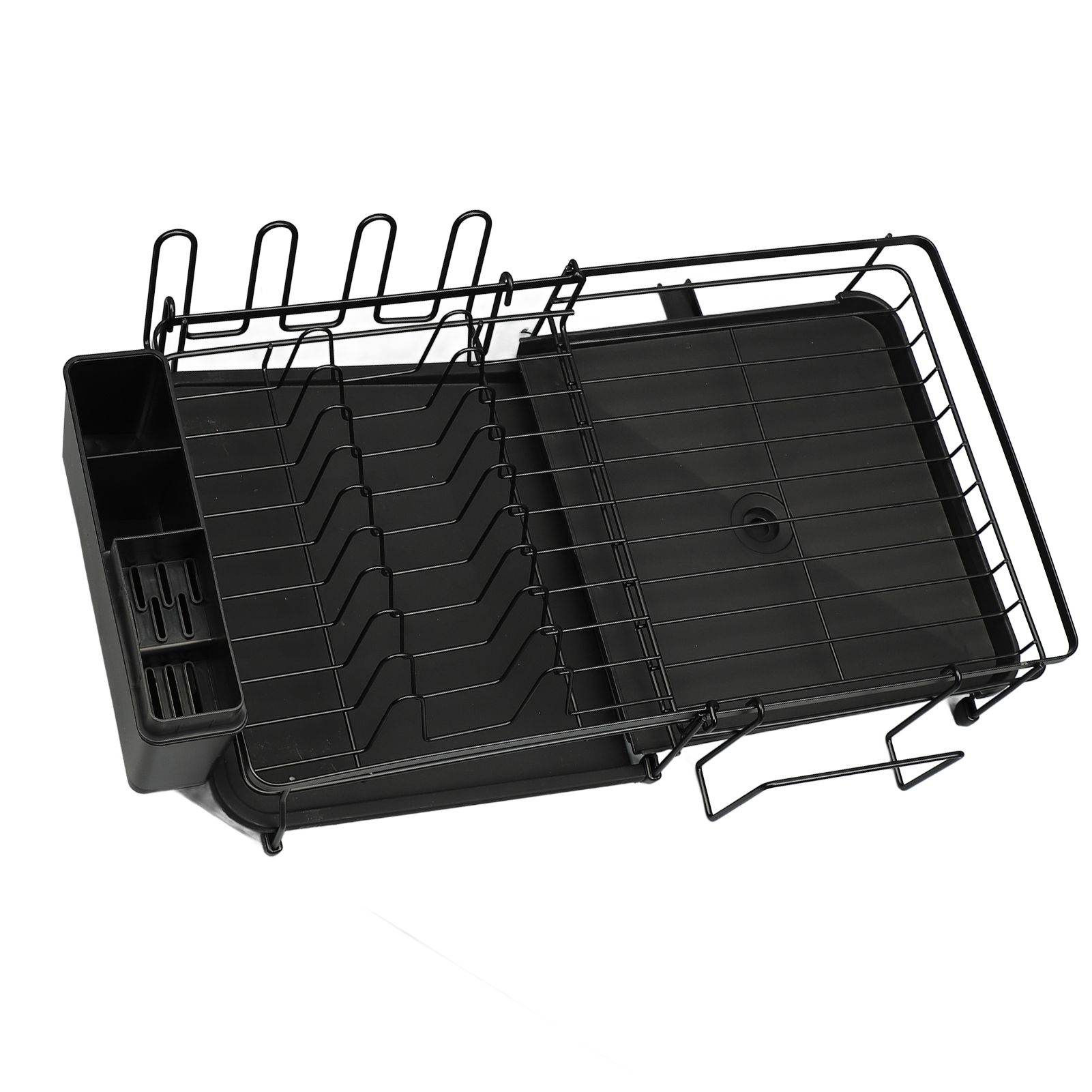 Dish Drying Rack Multifunction Rust Proof Expandable Plate Drainer with view 6