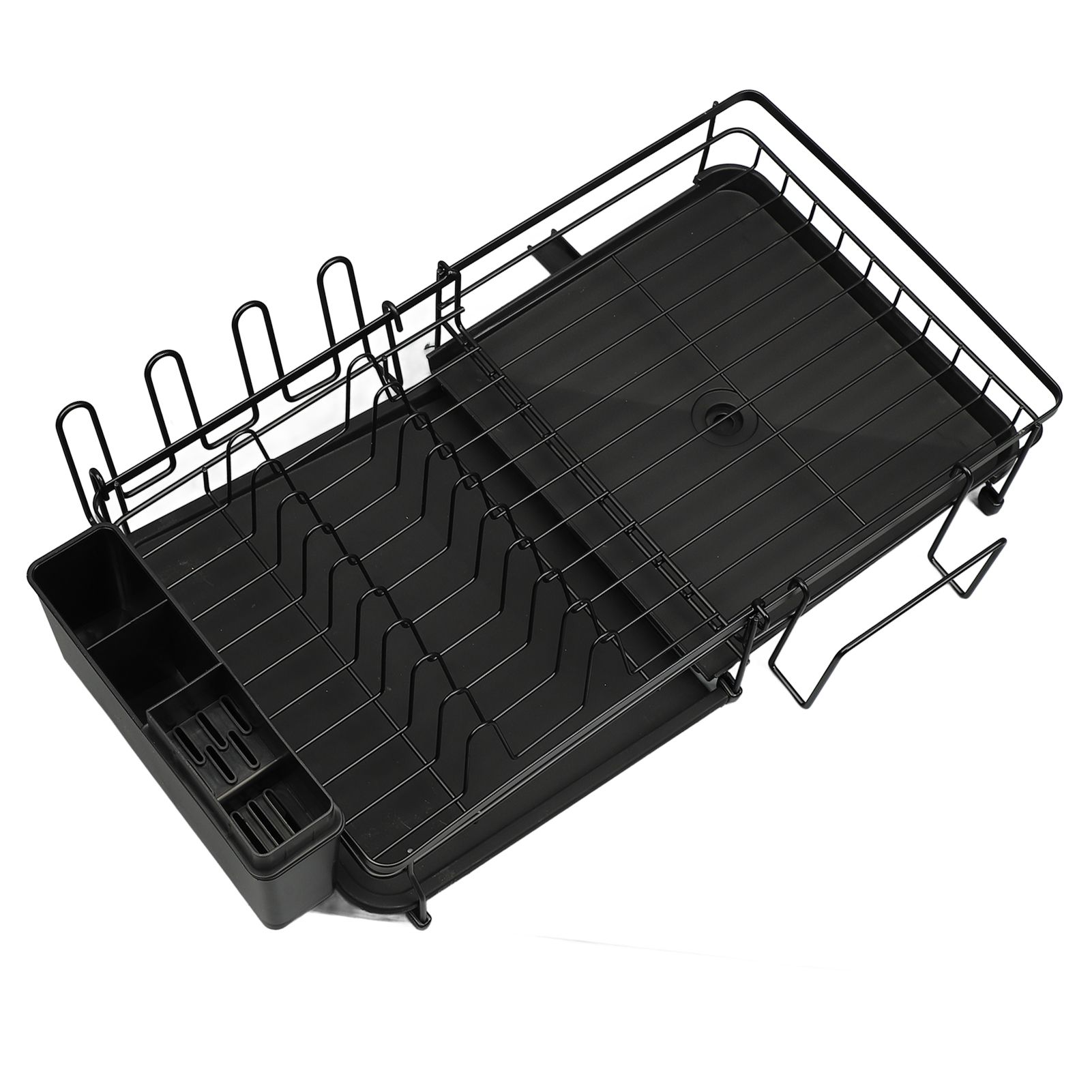 Dish Drying Rack Multifunction Rust Proof Expandable Plate Drainer with view 8