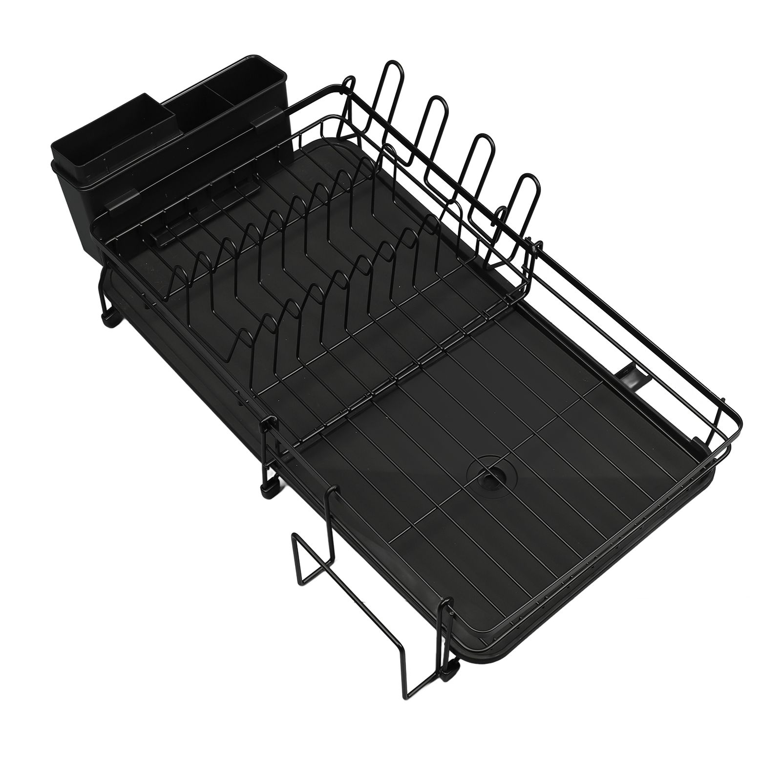 Dish Drying Rack Multifunction Rust Proof Expandable Plate Drainer with view 12
