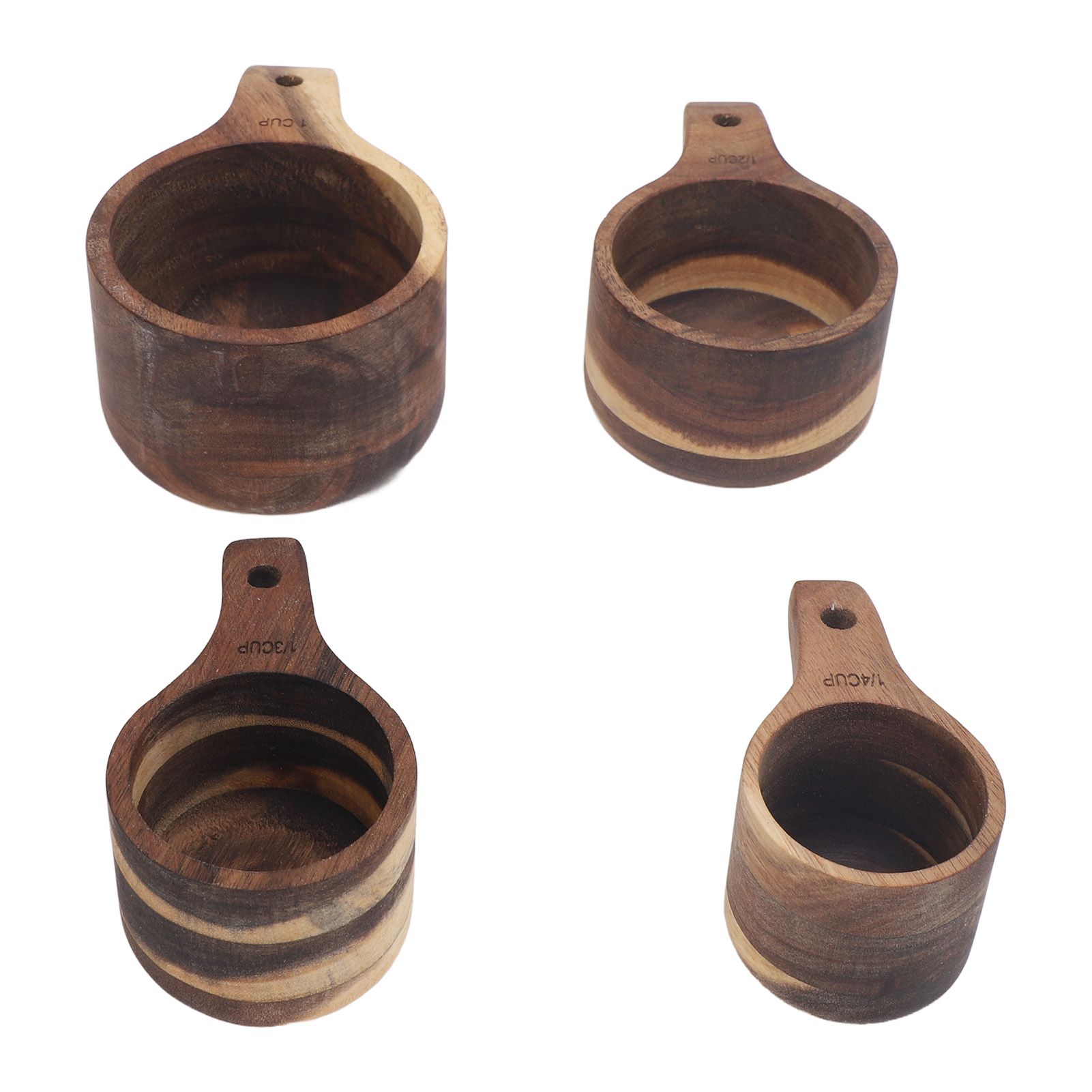4PCS Measuring Cups Set Clear Scale Comfortable Handle Rounded Edges Stackable view 6