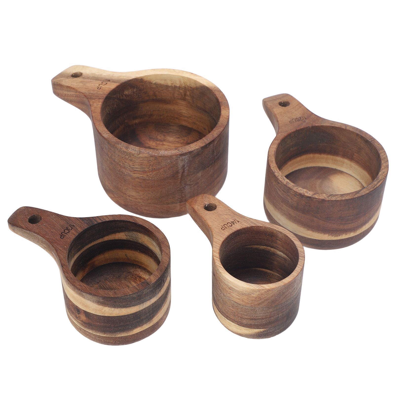 4PCS Measuring Cups Set Clear Scale Comfortable Handle Rounded Edges Stackable view 9
