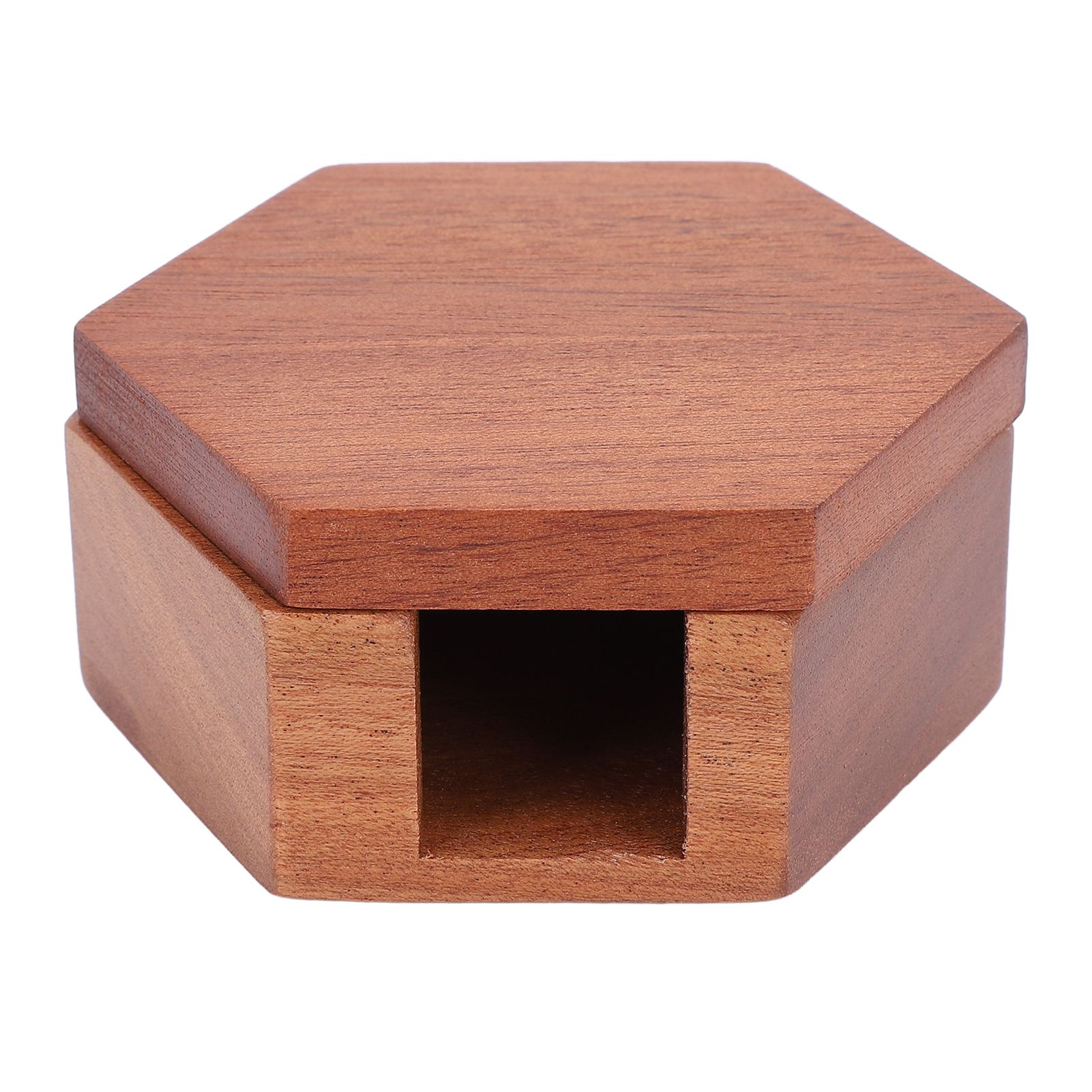 Round Coffee Paper Filter Holder Polished Surface Solid Wood Coffee Filter view 12