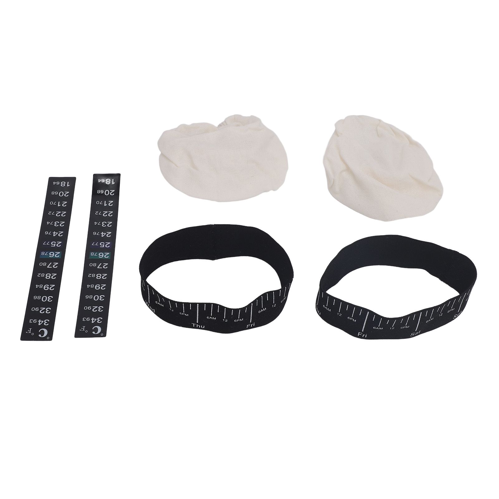 Sourdough Starter Jar Kit Sourdough Jar Cloth Cover with Date Marked Feeding view 3