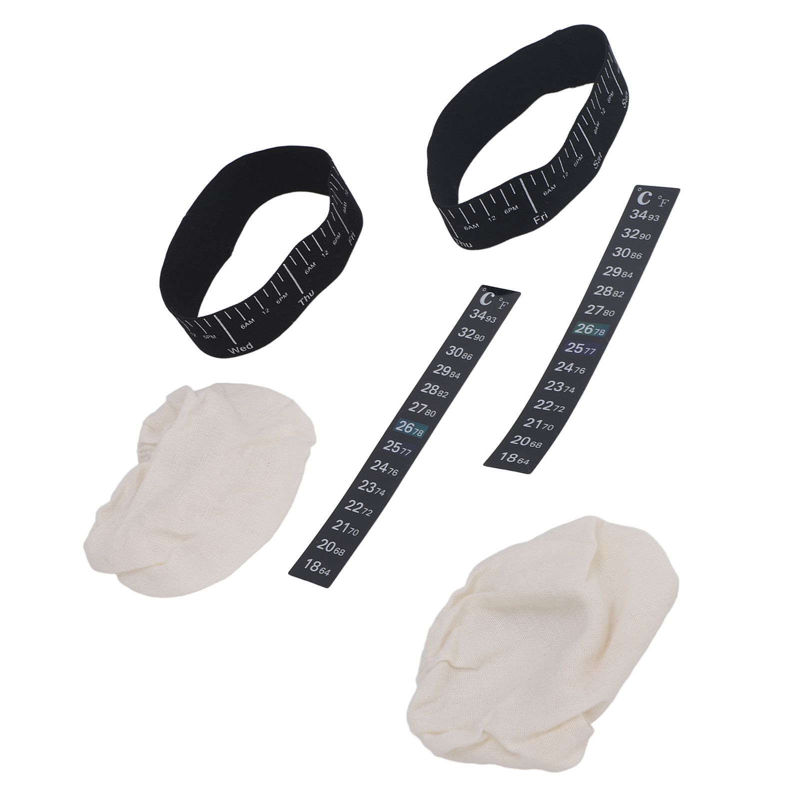 Sourdough Starter Jar Kit Sourdough Jar Cloth Cover with Date Marked Feeding view 5
