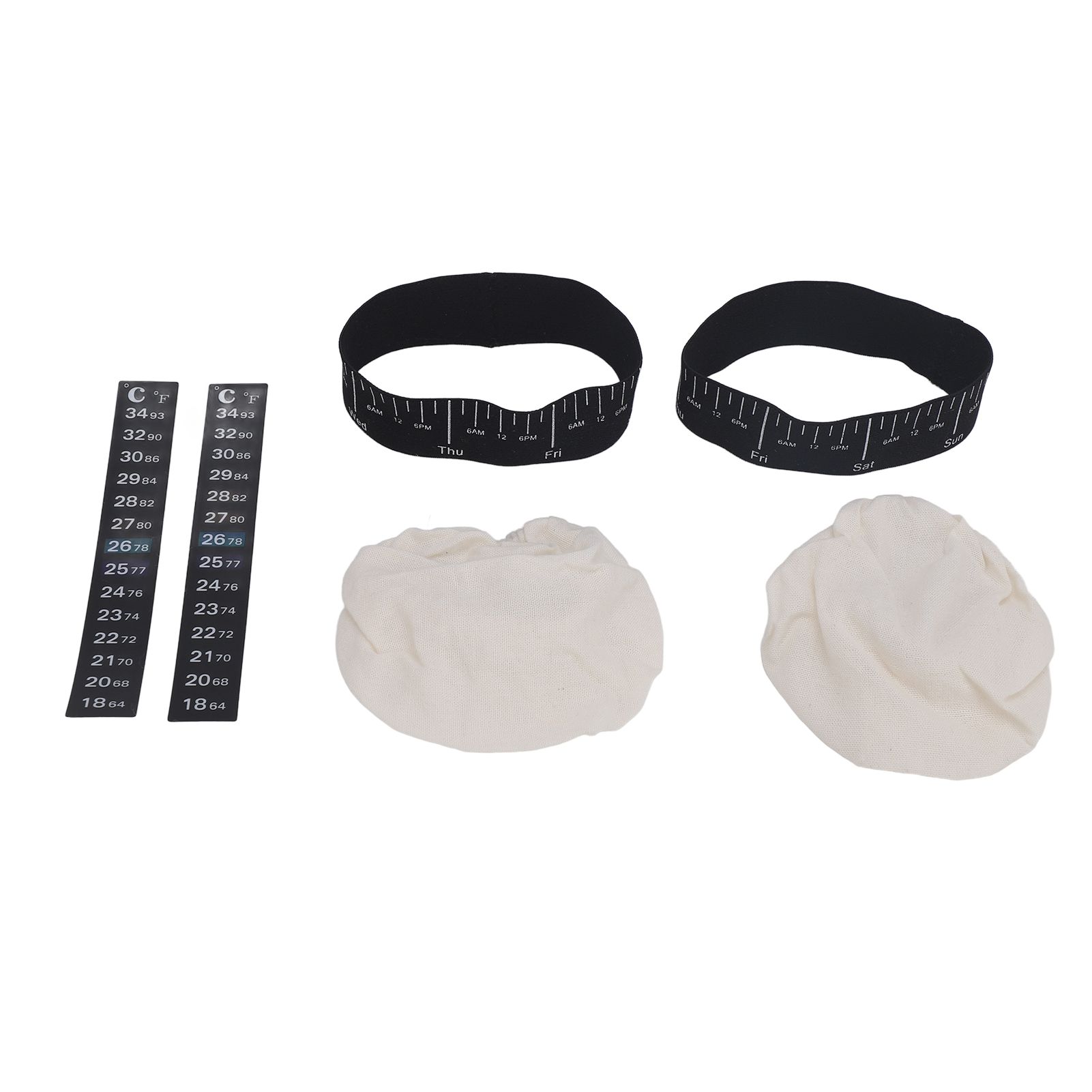 Sourdough Starter Jar Kit Sourdough Jar Cloth Cover with Date Marked Feeding view 6