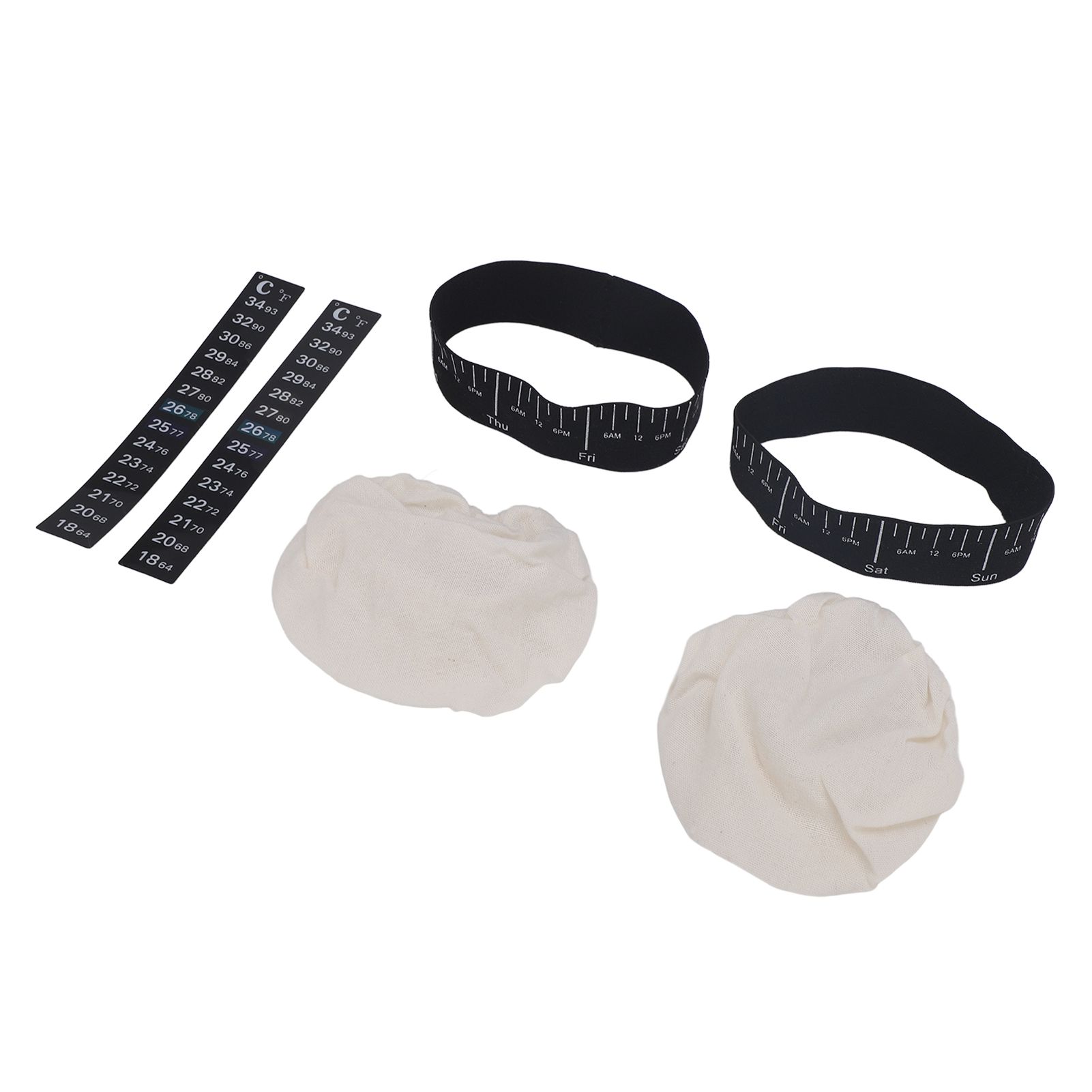 Sourdough Starter Jar Kit Sourdough Jar Cloth Cover with Date Marked Feeding view 11