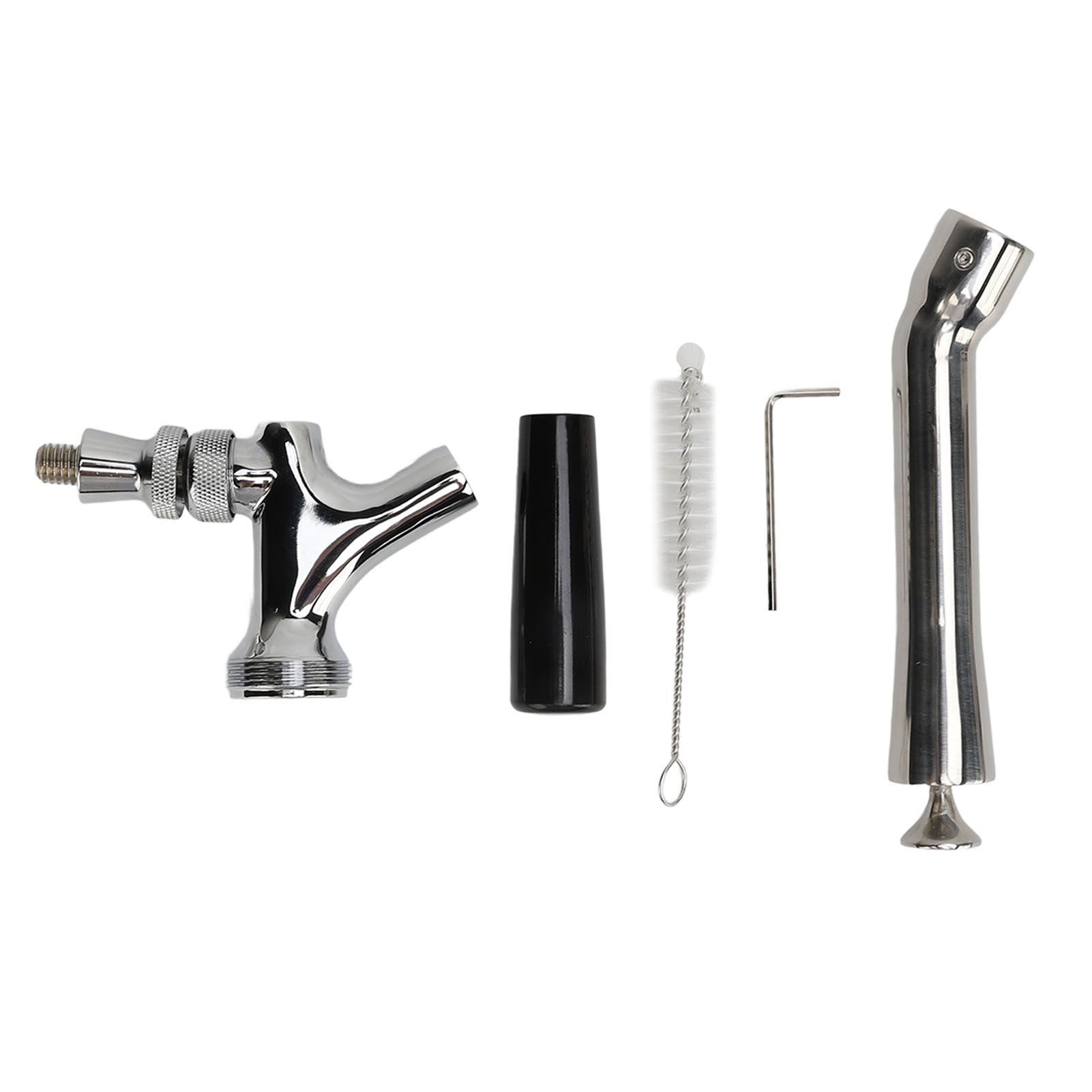 Beer Faucet Stainless Steel Draft Beer Keg Tap Turbocharged Less Foam Fits for view 3