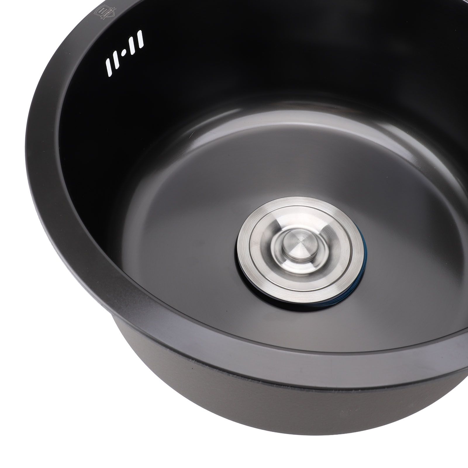 Undermount Small Kitchen Sink Professional Nano Black Stainless Steel Single view 2