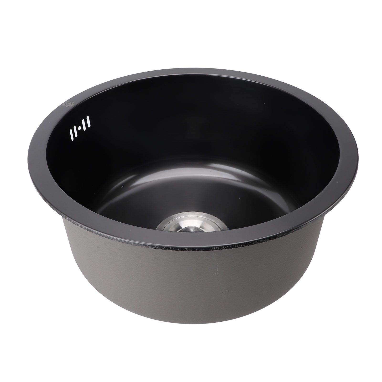 Undermount Small Kitchen Sink Professional Nano Black Stainless Steel Single view 4