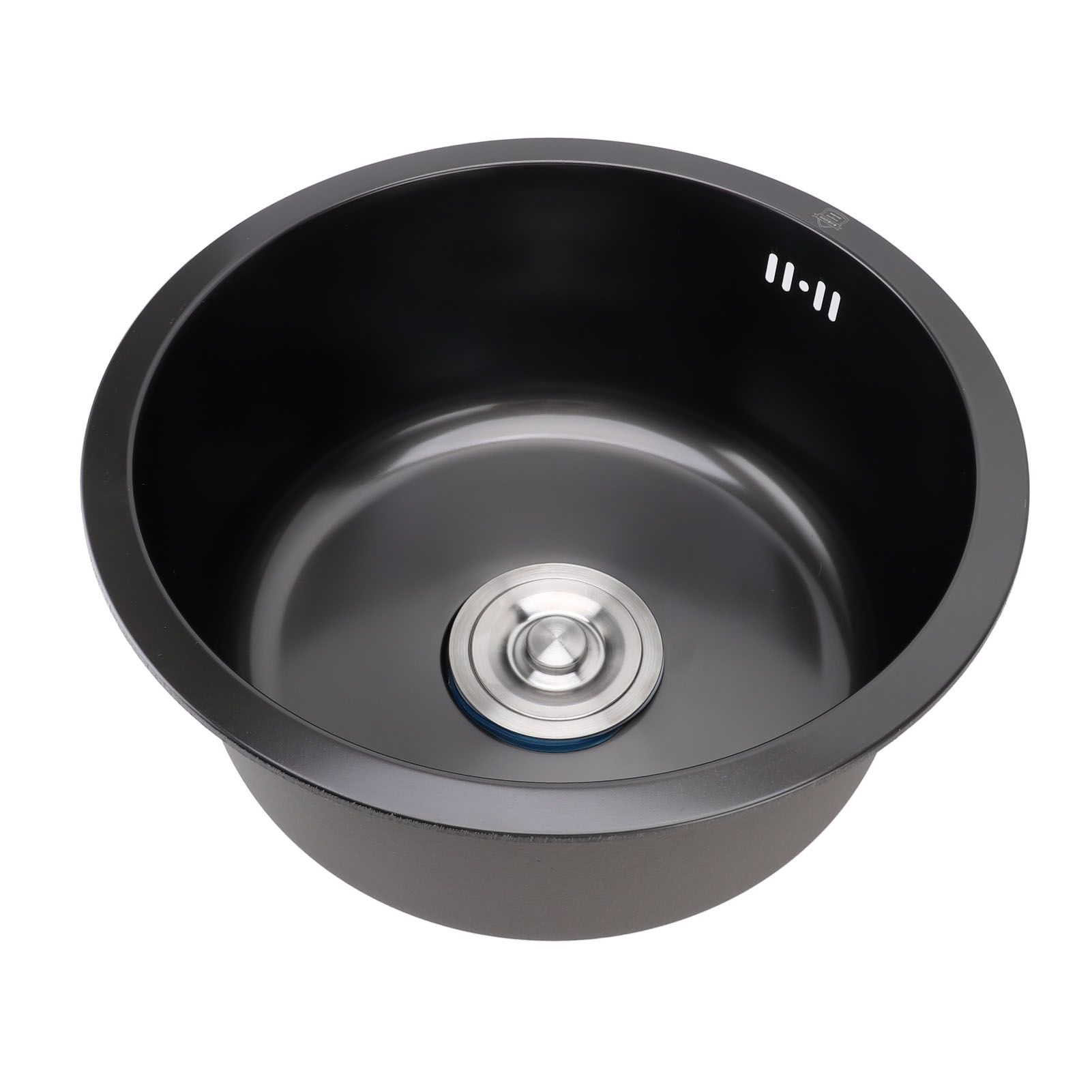 Undermount Small Kitchen Sink Professional Nano Black Stainless Steel Single view 6