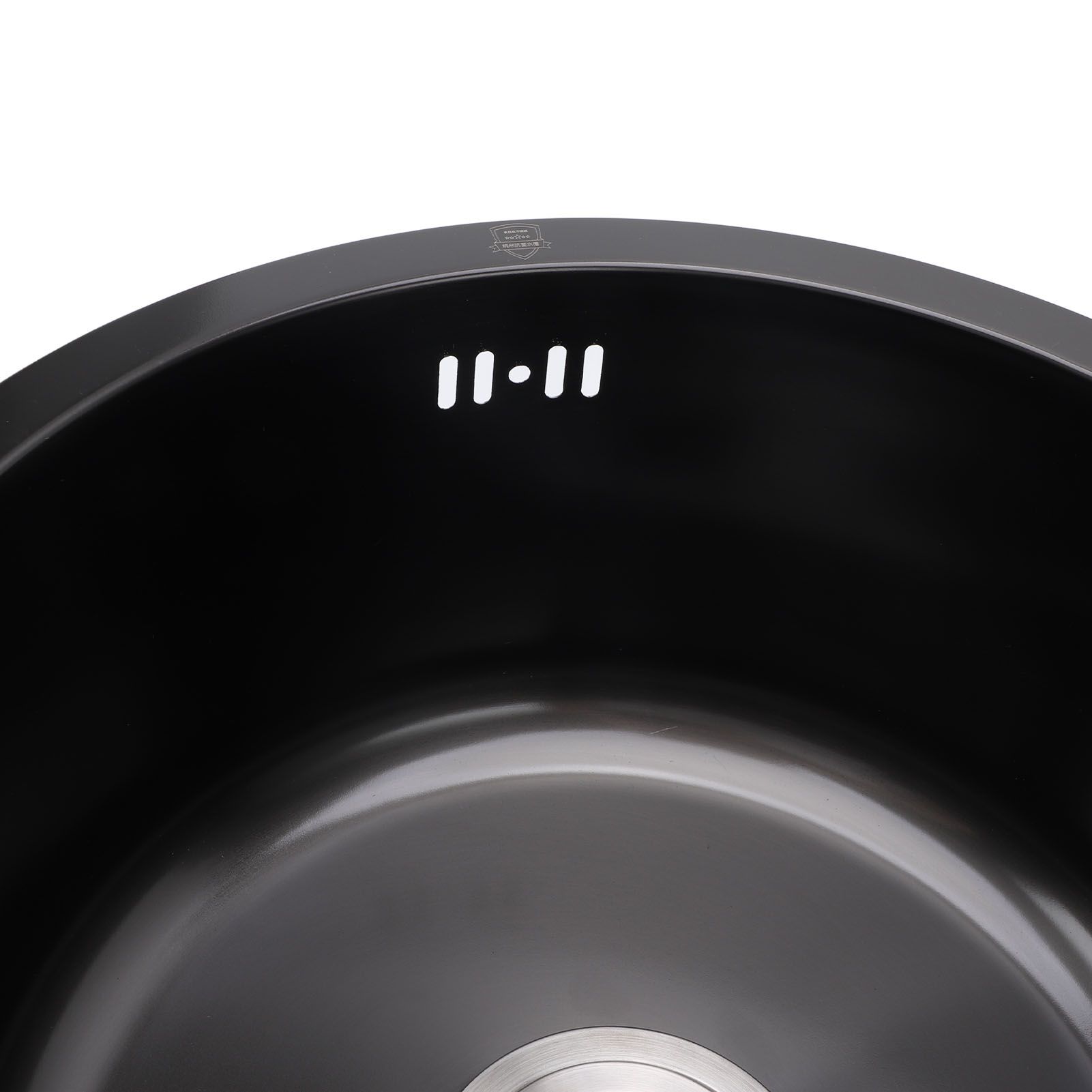 Undermount Small Kitchen Sink Professional Nano Black Stainless Steel Single view 7
