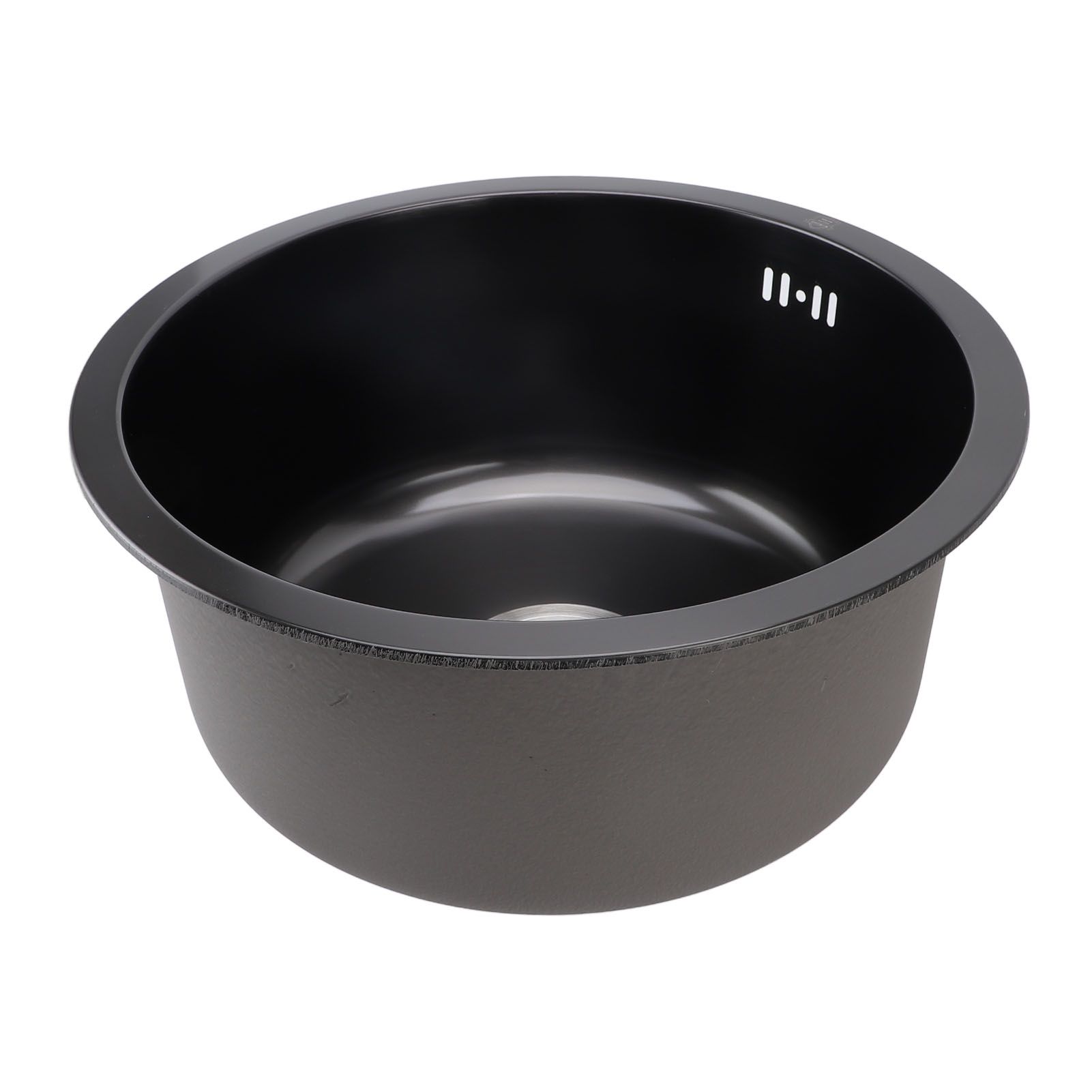 Undermount Small Kitchen Sink Professional Nano Black Stainless Steel Single view 9