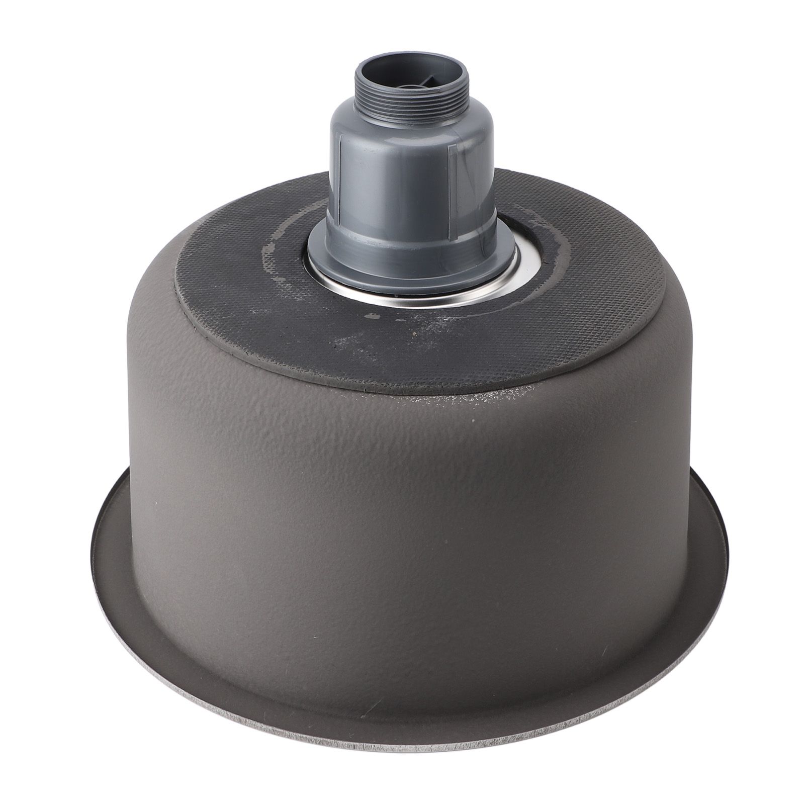 Kitchen Sink 304 Stainless Steel Brushed Single Bowl Rust Proof Round Sink for view 7