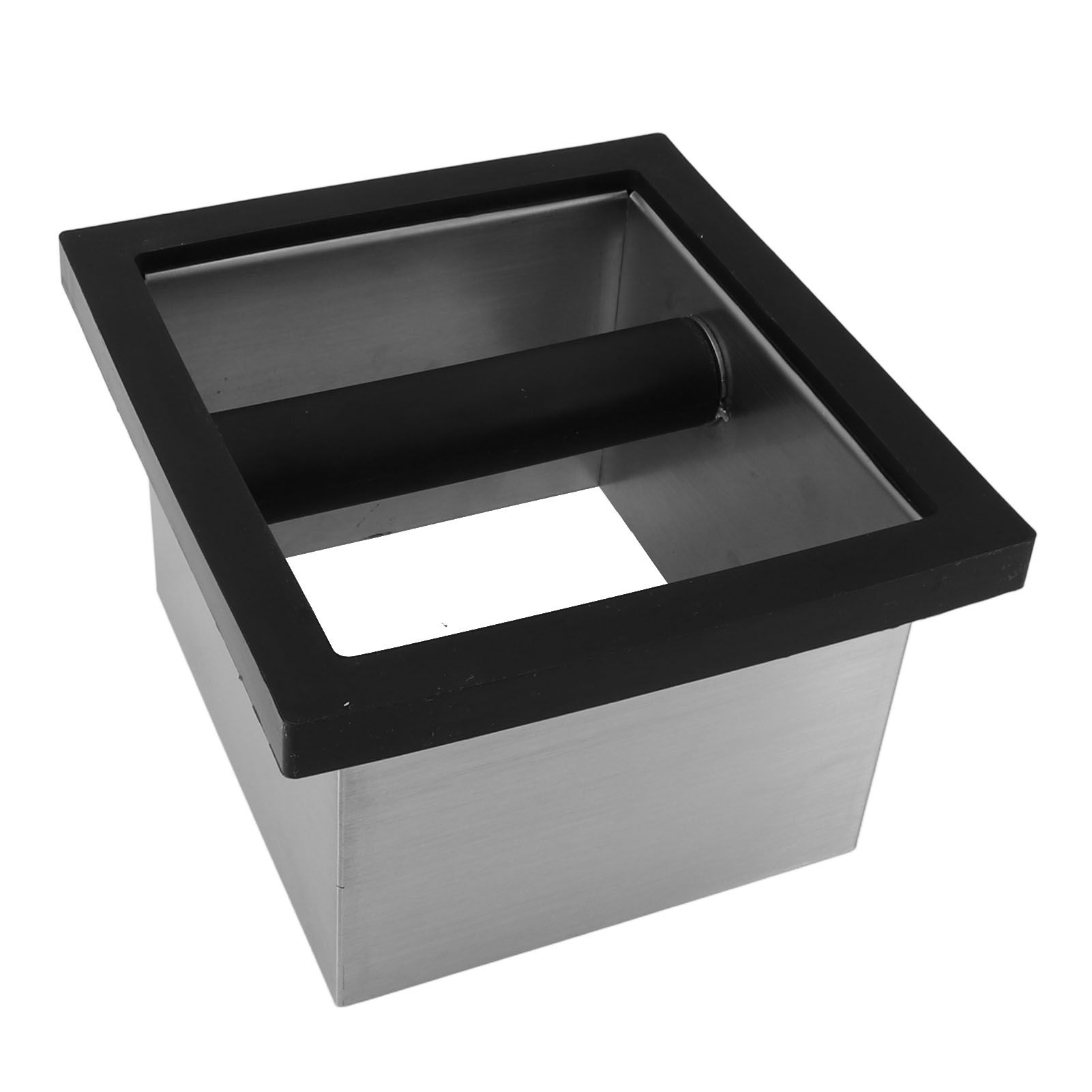 Coffee Knock Box Bottomless Stainless Steel Coffee Ground Knock Bin for Home view 3