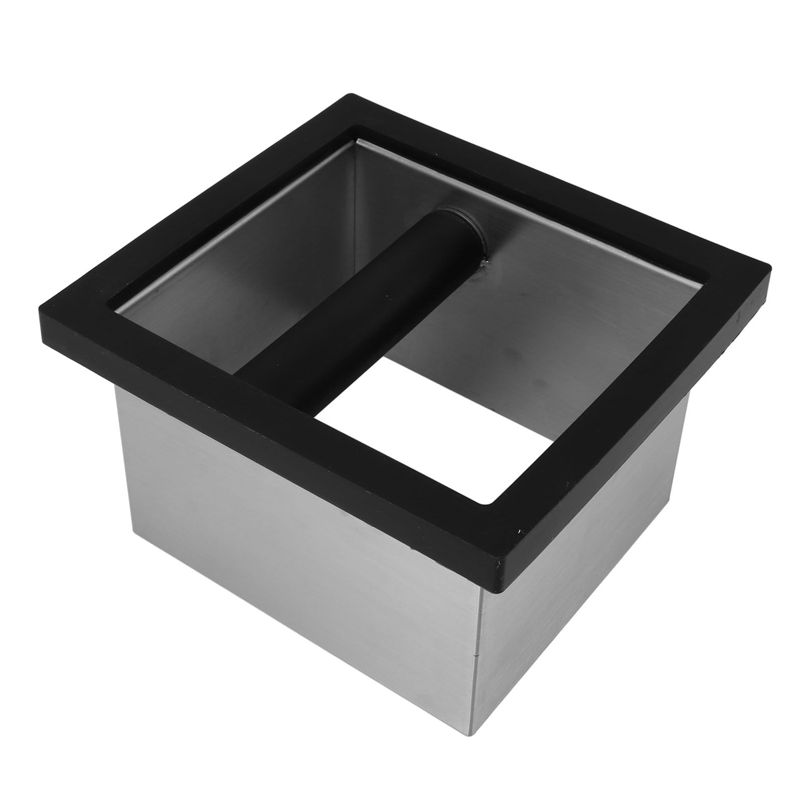 Coffee Knock Box Bottomless Stainless Steel Coffee Ground Knock Bin for Home view 4