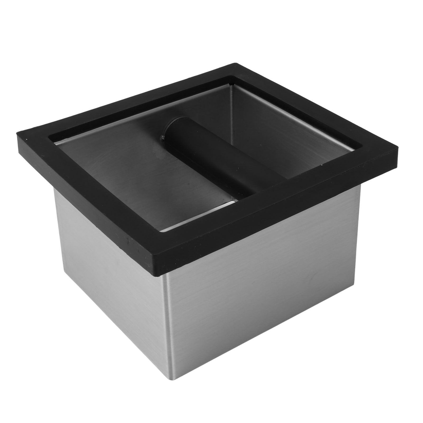 Coffee Knock Box Bottomless Stainless Steel Coffee Ground Knock Bin for Home view 11